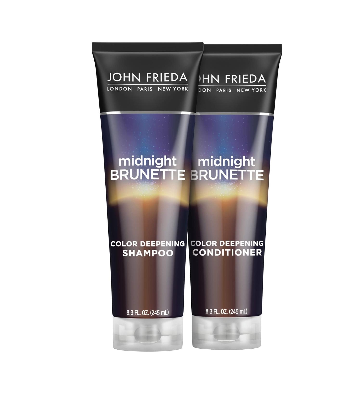 Midnight Brunette Shampoo & Conditioner Set - Enhance Dark Hair with Evening Primrose & Cocoa, 8.3 fl oz (Pack of 2) - Buy Online on GoSupps.com