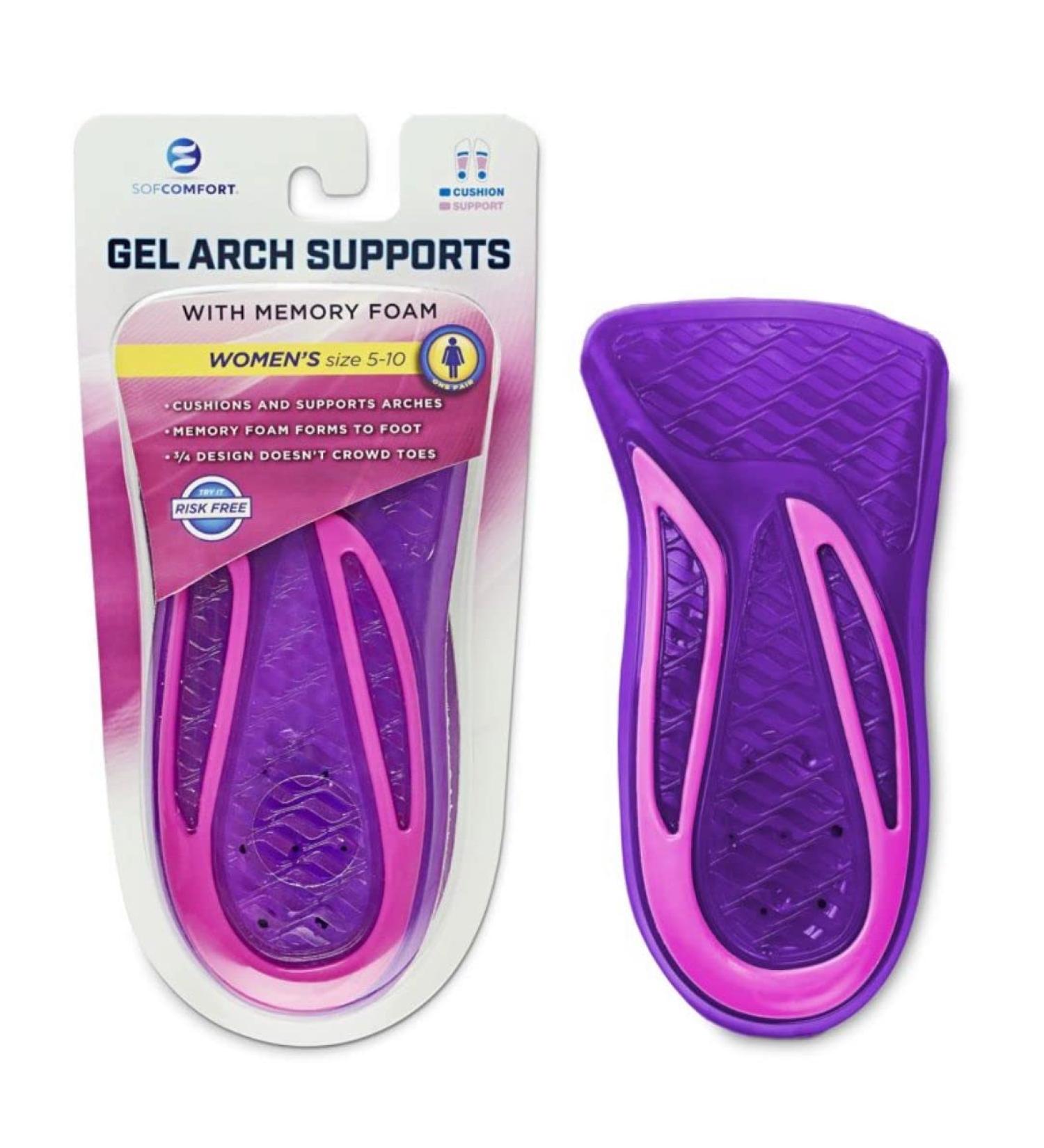 Gel Arch Support Pink 5-10