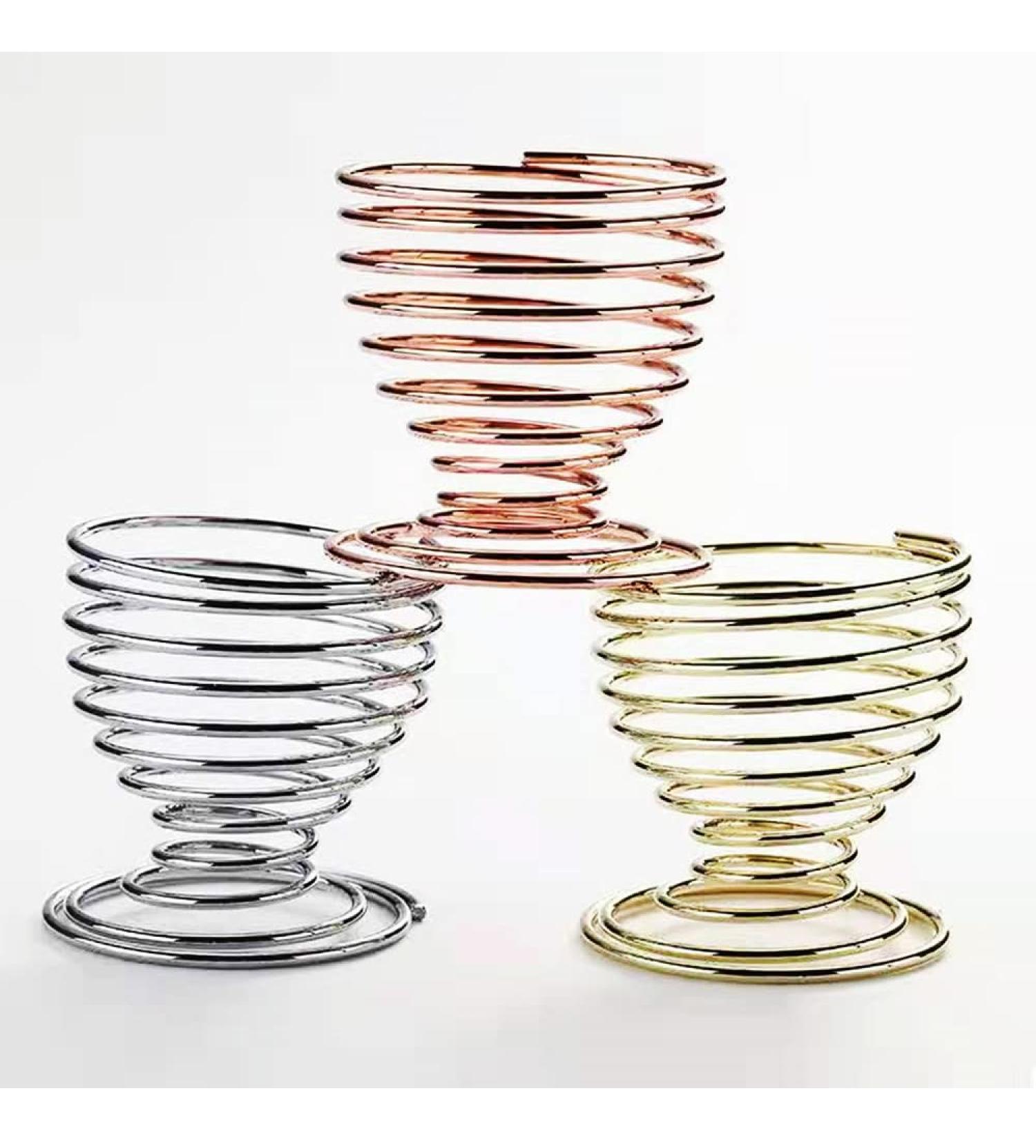 Pack of 3 Stainless Steel Makeup Sponge Holders - Spiral Spring Design for Storage Presentation & Drying - Buy Online on GoSupps.com