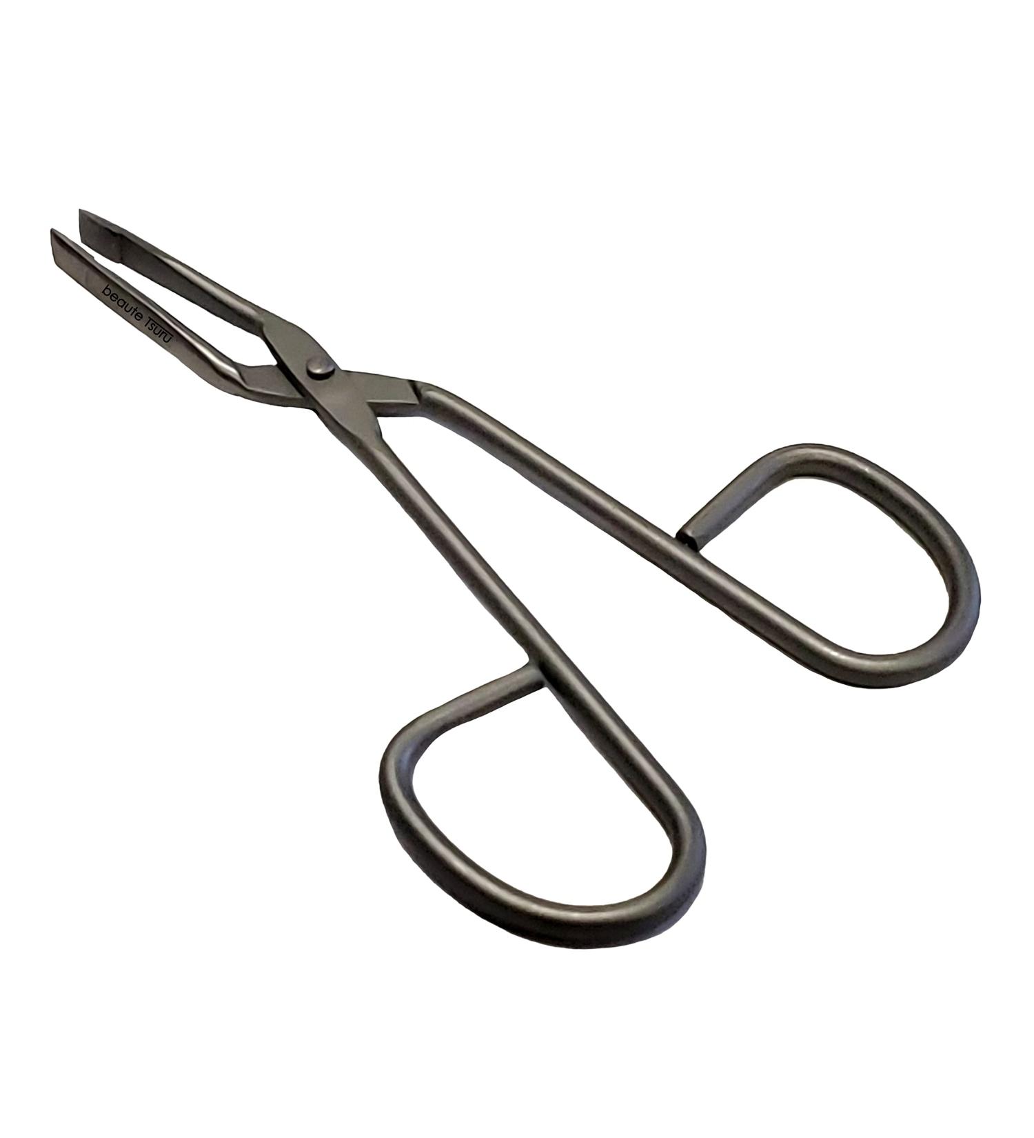 Professional Scissor Handle Tweezers - Matte Finish, Straight Flat Tip | Buy Online - Buy Online on GoSupps.com