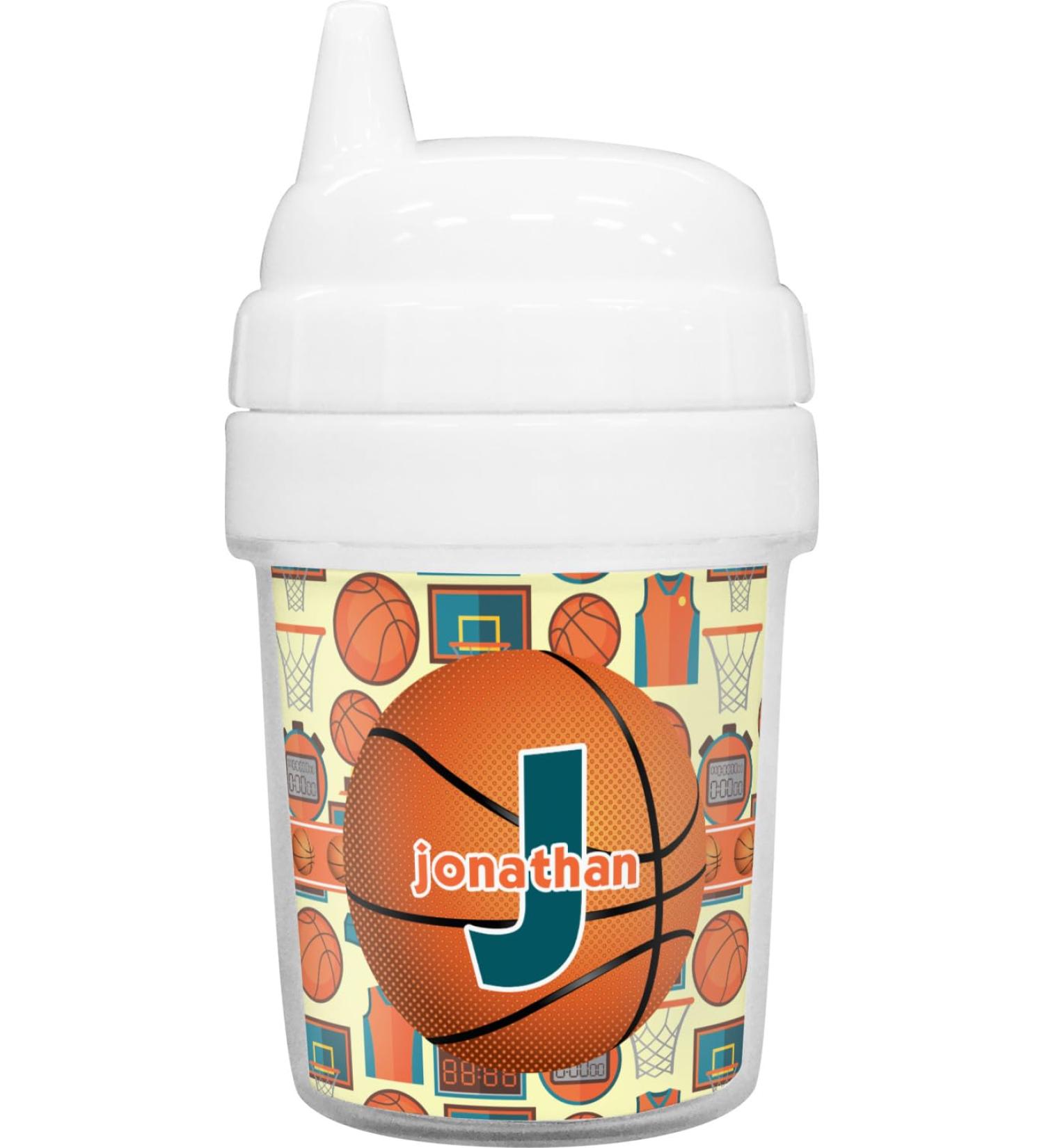 Personalized Basketball Baby Sippy Cup | Custom Infant Sports Bottle - Buy Online on GoSupps.com