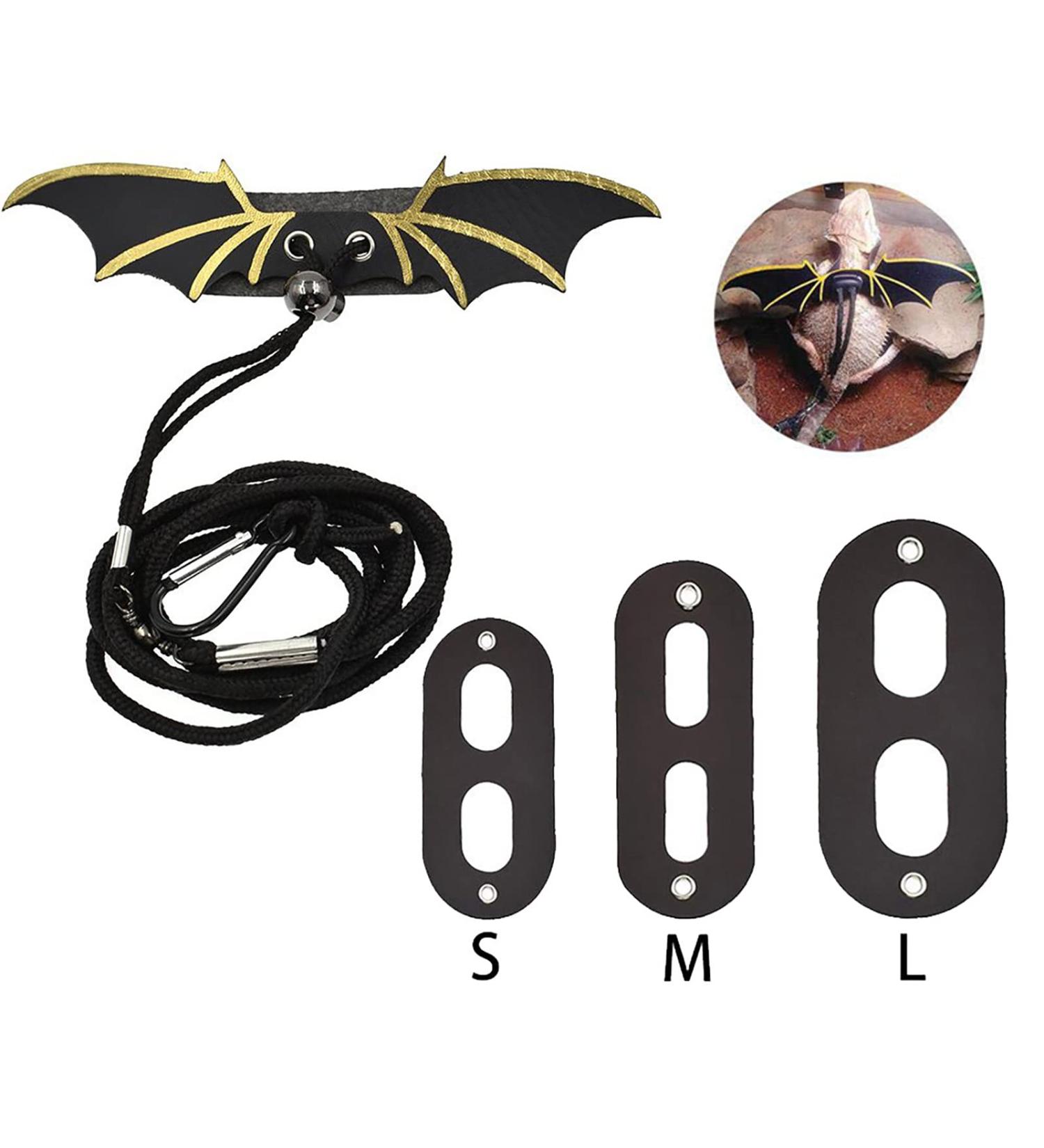 Premium Leather Reptile Harness & Leash Set - 3 Sizes for Bearded Dragons & Small Pets - Durable Outdoor Use - Buy Online on GoSupps.com