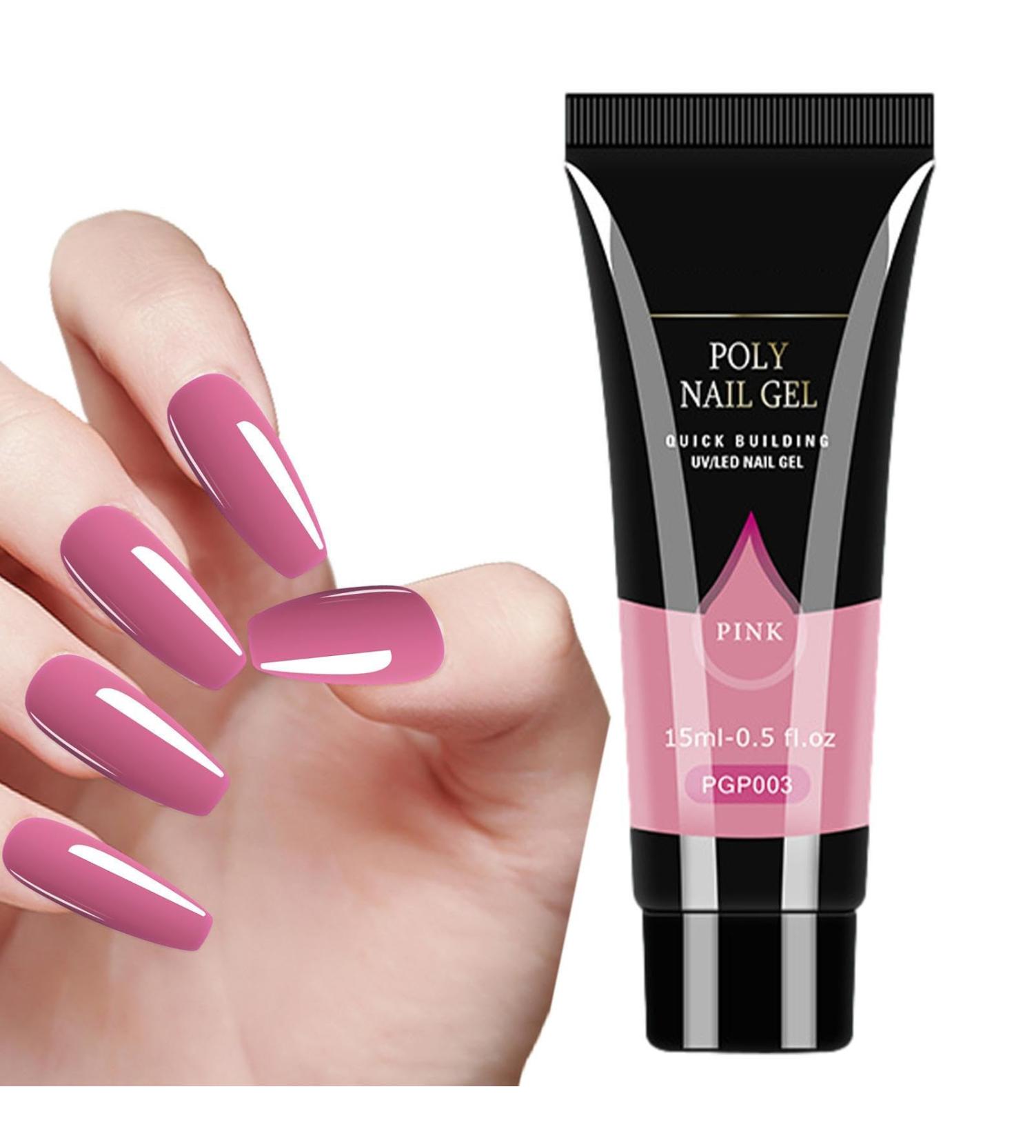 Gel Extension Nail Glue | LED Hard Gels Builder - Easy to Use and Long-Lasting UV Nail Gel for Natural-Looking Nails Nail Extension Gel for Salon Easy at Home Pgp003 - Buy Online on GoSupps.com