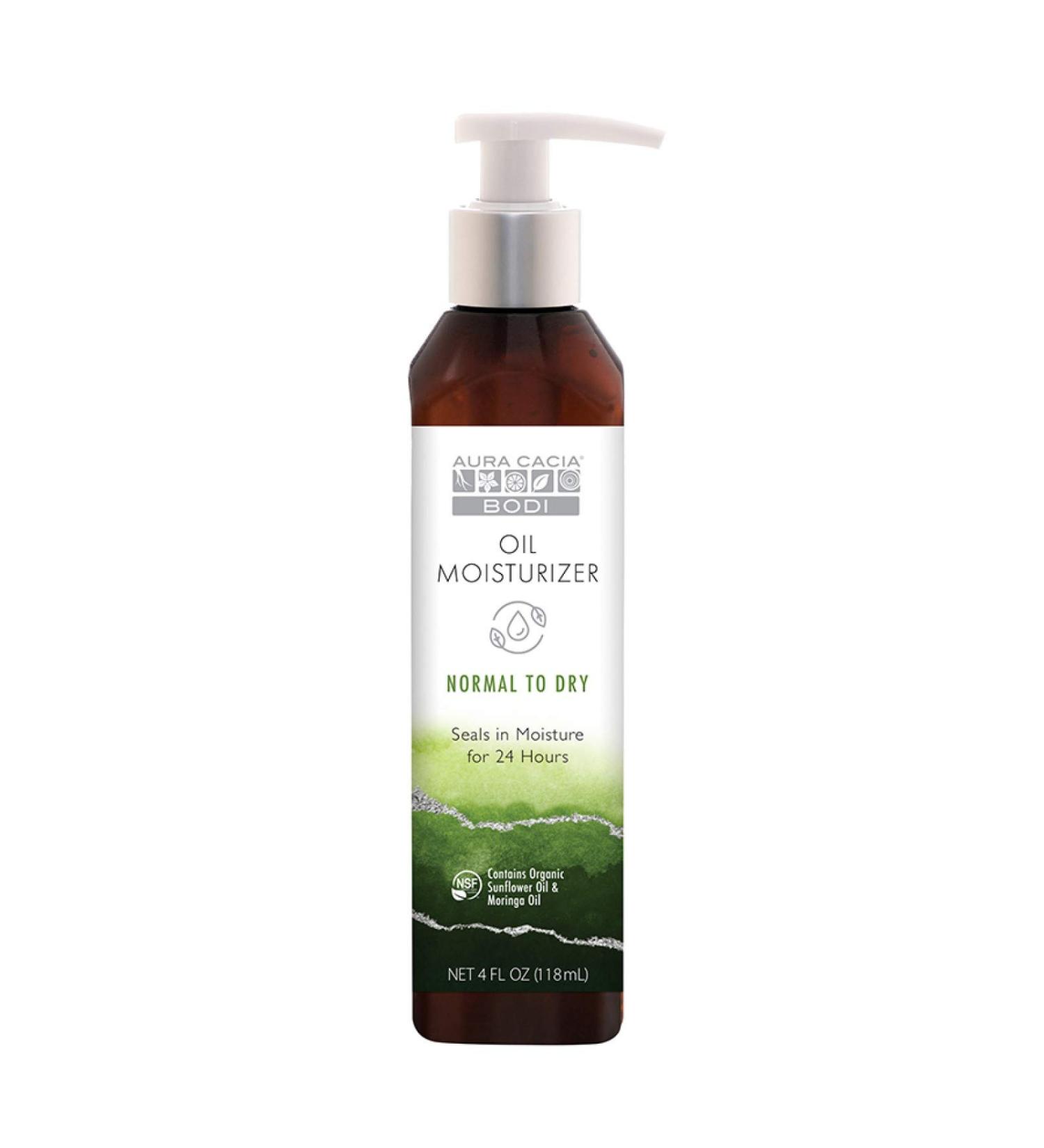 Aura Cacia Bodi Oil Moisturizer for Normal to Dry Skin - 4 fl oz (118 ml) | Hydrating Natural Oil - Buy Online on GoSupps.com