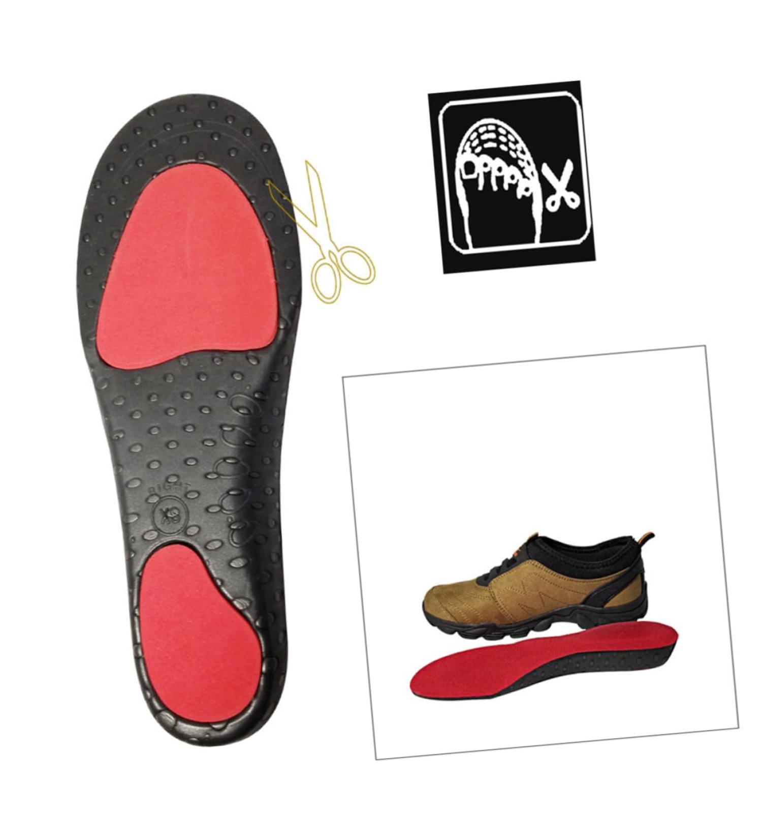 Didiseaon Flatfoot Insoles - Optimal Arch Support & Cushioning for Sports Shoes | Damping Shoe Inserts for Men & Women - Red - Buy Online on GoSupps.com