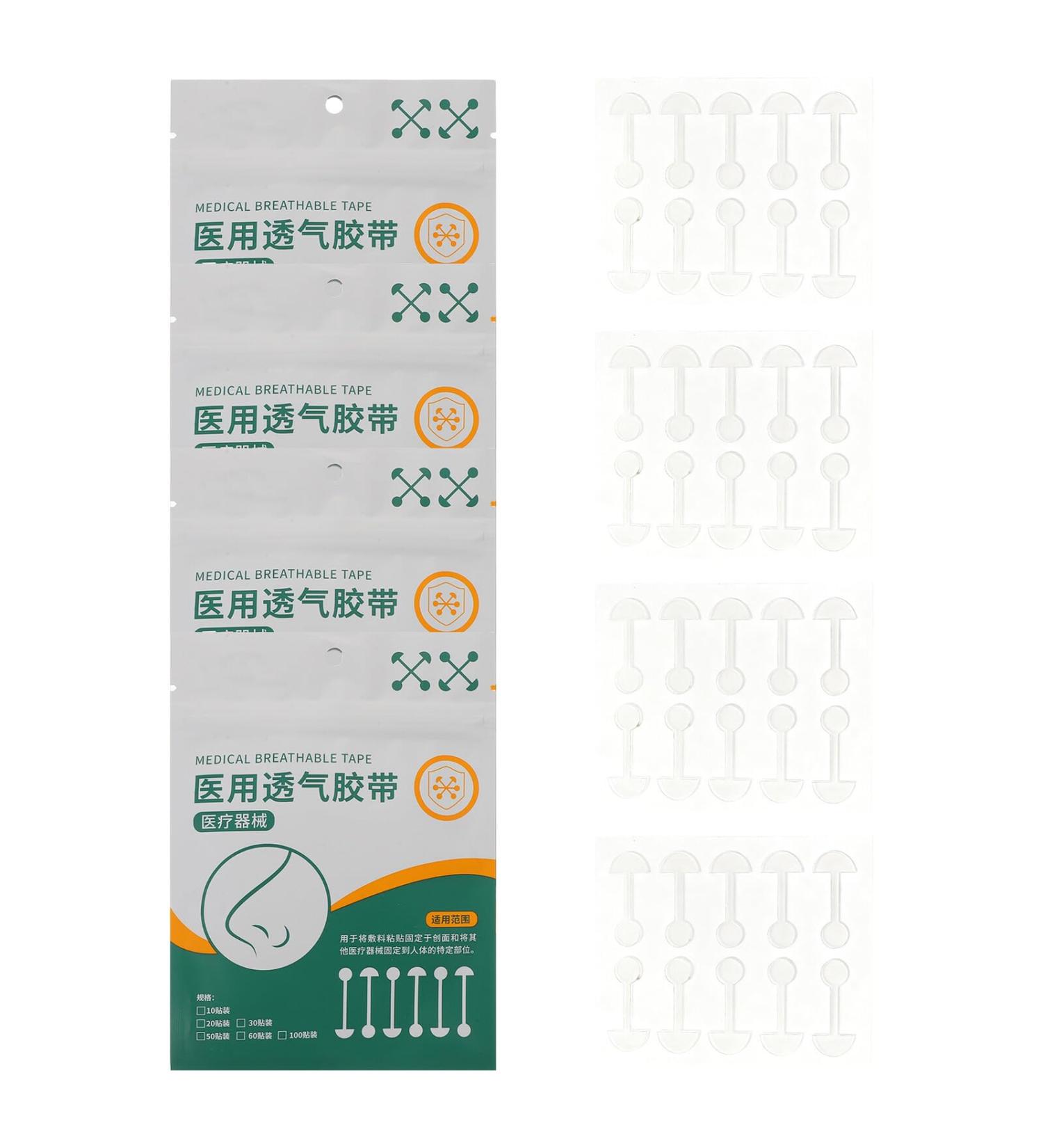 Angoily Patchs Contour du Nez Autocollants Respirants D'halt re Bandes de Remodelage Nasale Souples Transparentes 4 Paquets pour Affiner et Modeler les Ailes du Nez au Quotidien - Buy Online on GoSupps.com