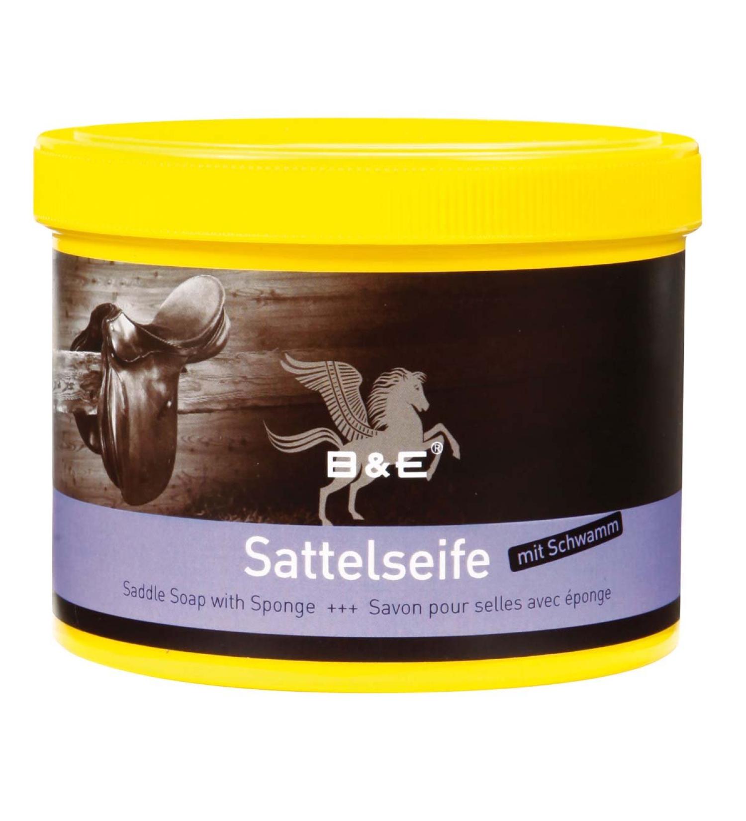 B&E saddle soap with sponge 250 ml
