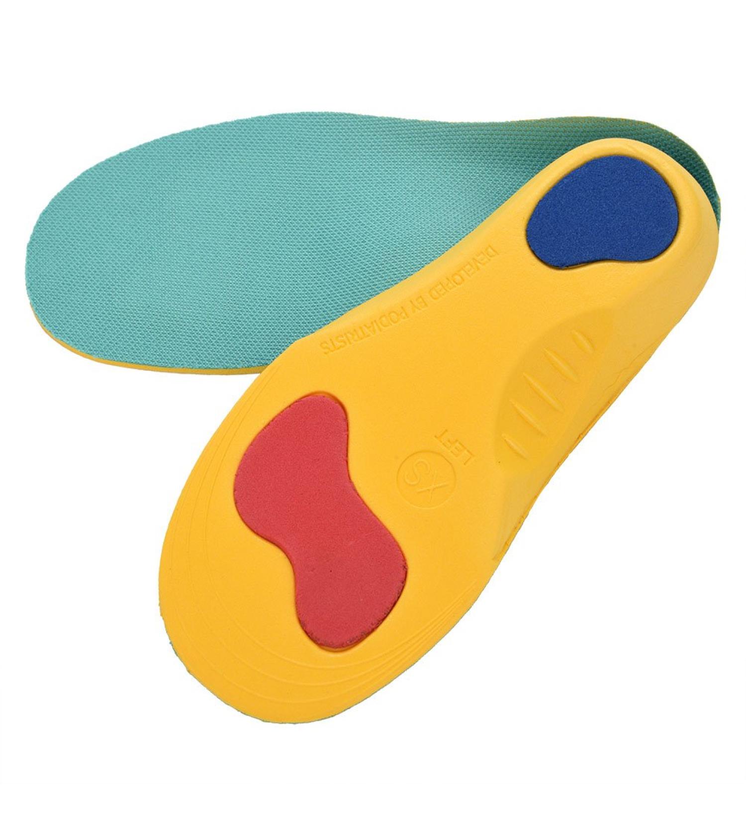 Orthotic Insoles for Kids | Prevent Flatfoot, Foot Valgus, Foot Pronation | Breathable Shockproof 3D Shoe Pads Inserts for Boys and Girls (Size M) - Buy Online on GoSupps.com