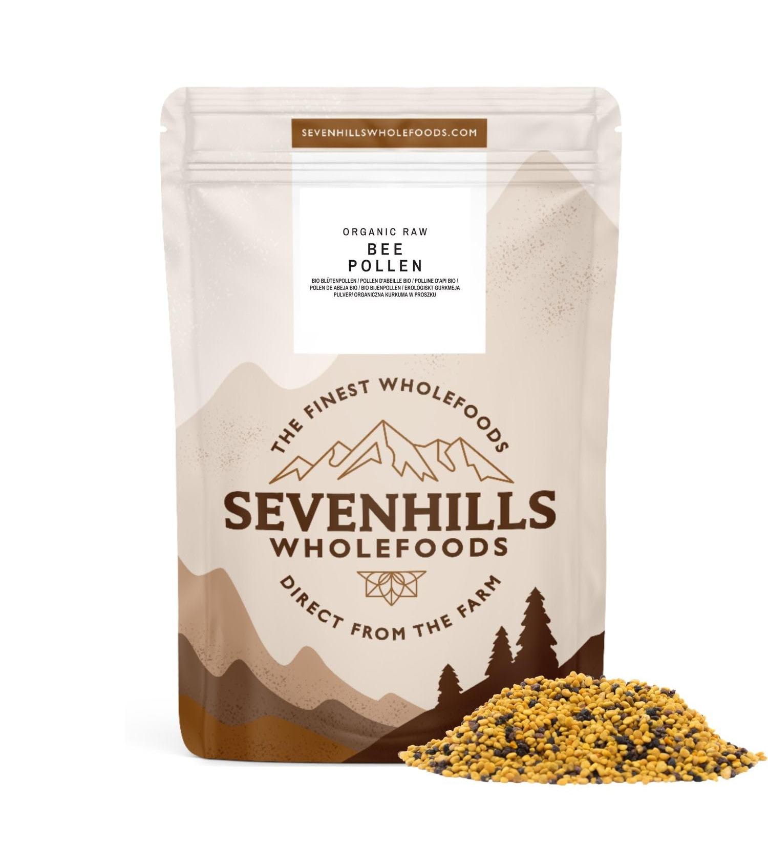 Sevenhills Wholefoods Organic Spanish Bee Pollen Granules - 200g Pack | Ethically Harvested & Raw - Buy Online on GoSupps.com