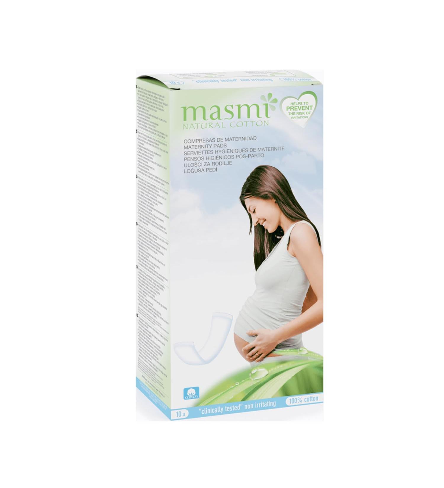 MASMI NATURAL COTTON Organic Postpartum Pads (10 pieces)