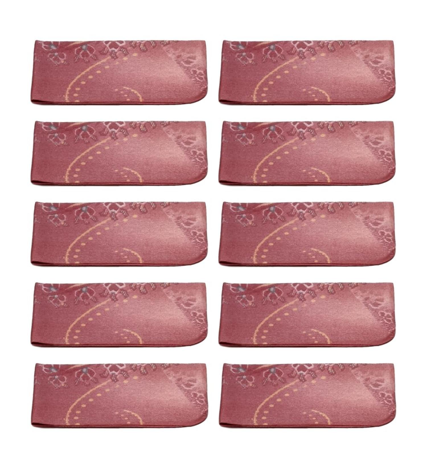 Calabria Microfiber Cleaning Cloths - Fuschia Pink Paisley Cashmere 10 Pack for Eyeglasses Sunglasses Phone & Camera Cleaning - Buy Online on GoSupps.com