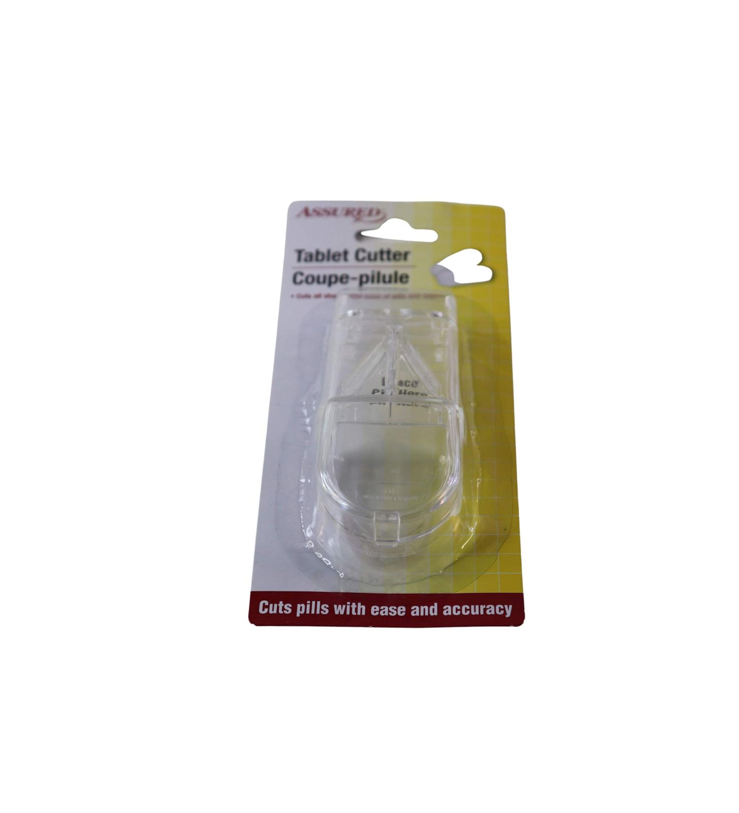 Assured Tablet Cutter - Clear | Precision Pill Splitter for Easy Dosing | Ship Worldwide - Buy Online on GoSupps.com