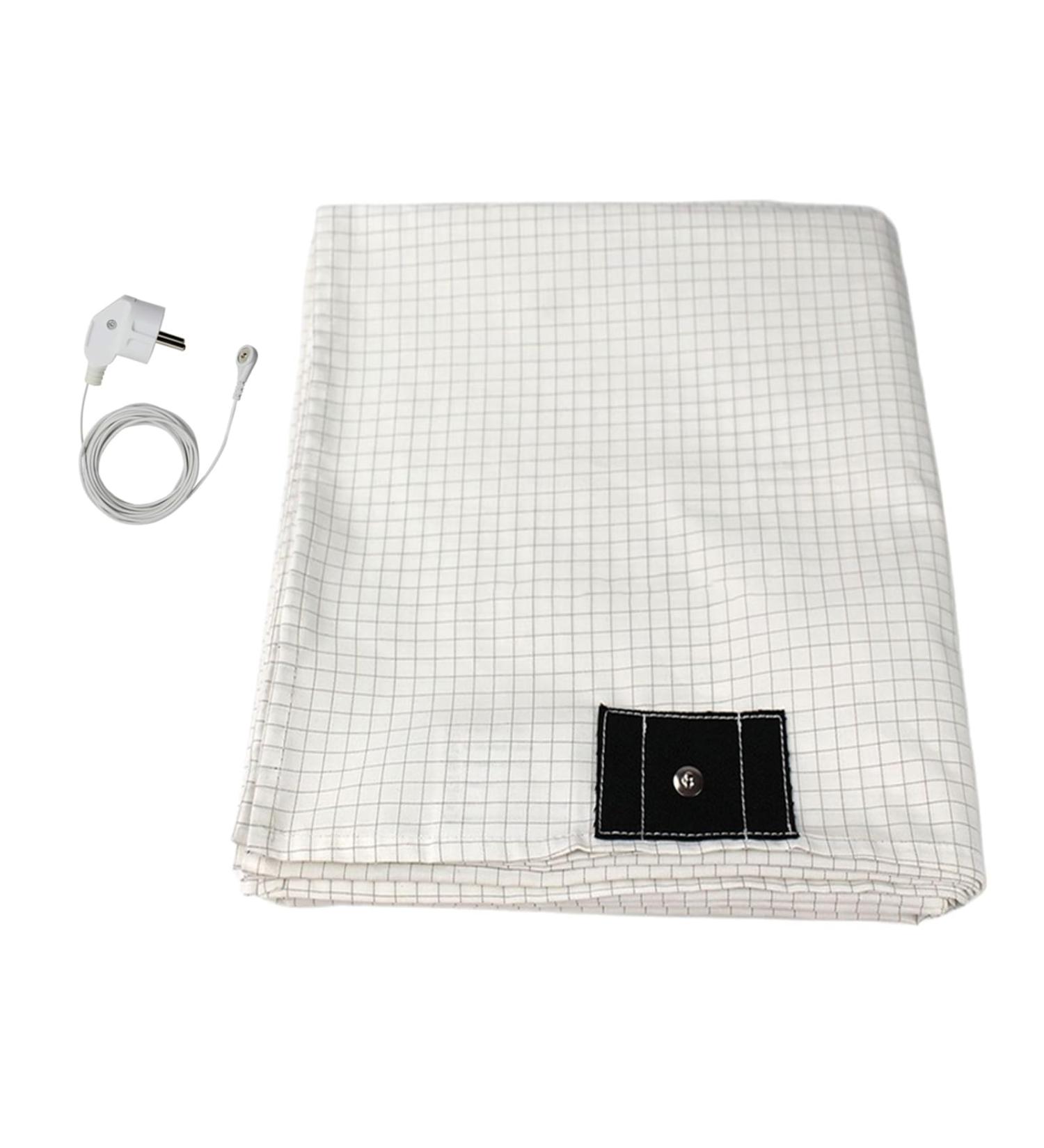 Grounding Mat & Bed Sheet for Better Sleep | Conductive Earthing Mat with EU Cable (68x132cm) - Buy Online on GoSupps.com