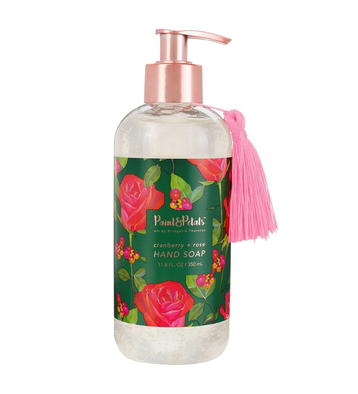 Buy PAINT&PETALS Cranberry and Rose Liquid Hand Soap - 11.8 Oz | Premium Scented Soap for International Shipping - Buy Online on GoSupps.com