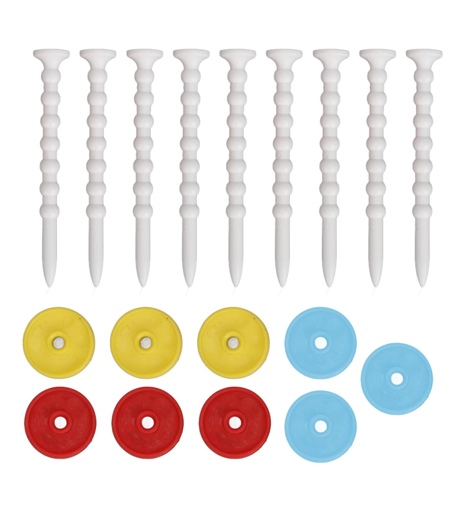 Adjustable Driver-T Pieces 9-Pack | Unbreakable Low-Friction Multi-Colored Plastic | Enhanced Stability & Durability for International Shipping - Buy Online on GoSupps.com