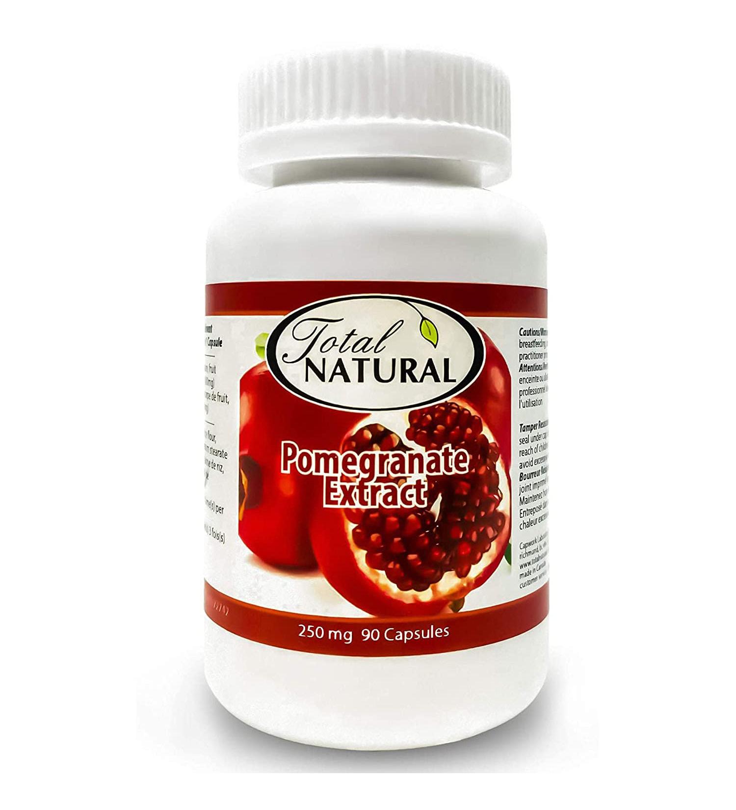 Pomegranate Extract 250mg 90c 5 bottles by Total Natural Kidney Care Powerful Antioxidant Skin Care - Buy Online on GoSupps.com