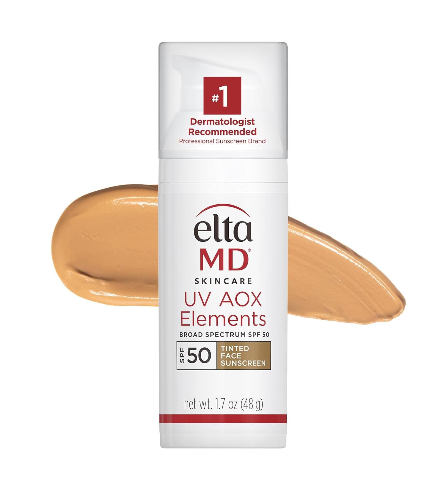 EltaMD UV Elements SPF 44 Tinted Moisturizer | Mineral Sunscreen for Dry Skin | Oil-Free Face Moisturizer | Dermatologist Recommended | 2.0 oz - Buy Online on GoSupps.com