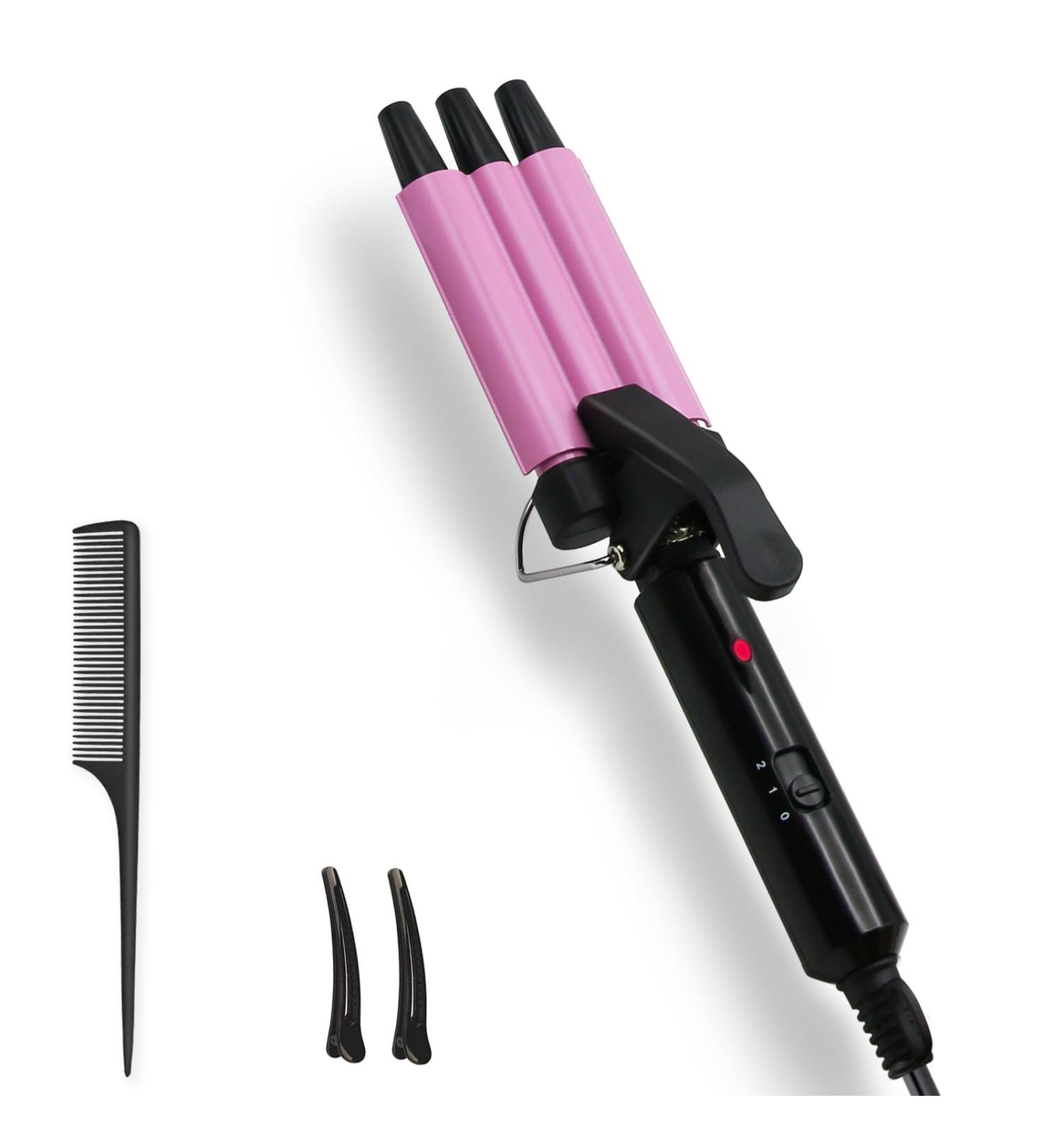 Newest Mini Hair Crimper | Janelove 1/2 Inch Beach Waves Curling Iron | Adjustable Temperature | Travel Friendly Hair Waver for Short & Medium Hair | Dual Voltage - Buy Online on GoSupps.com