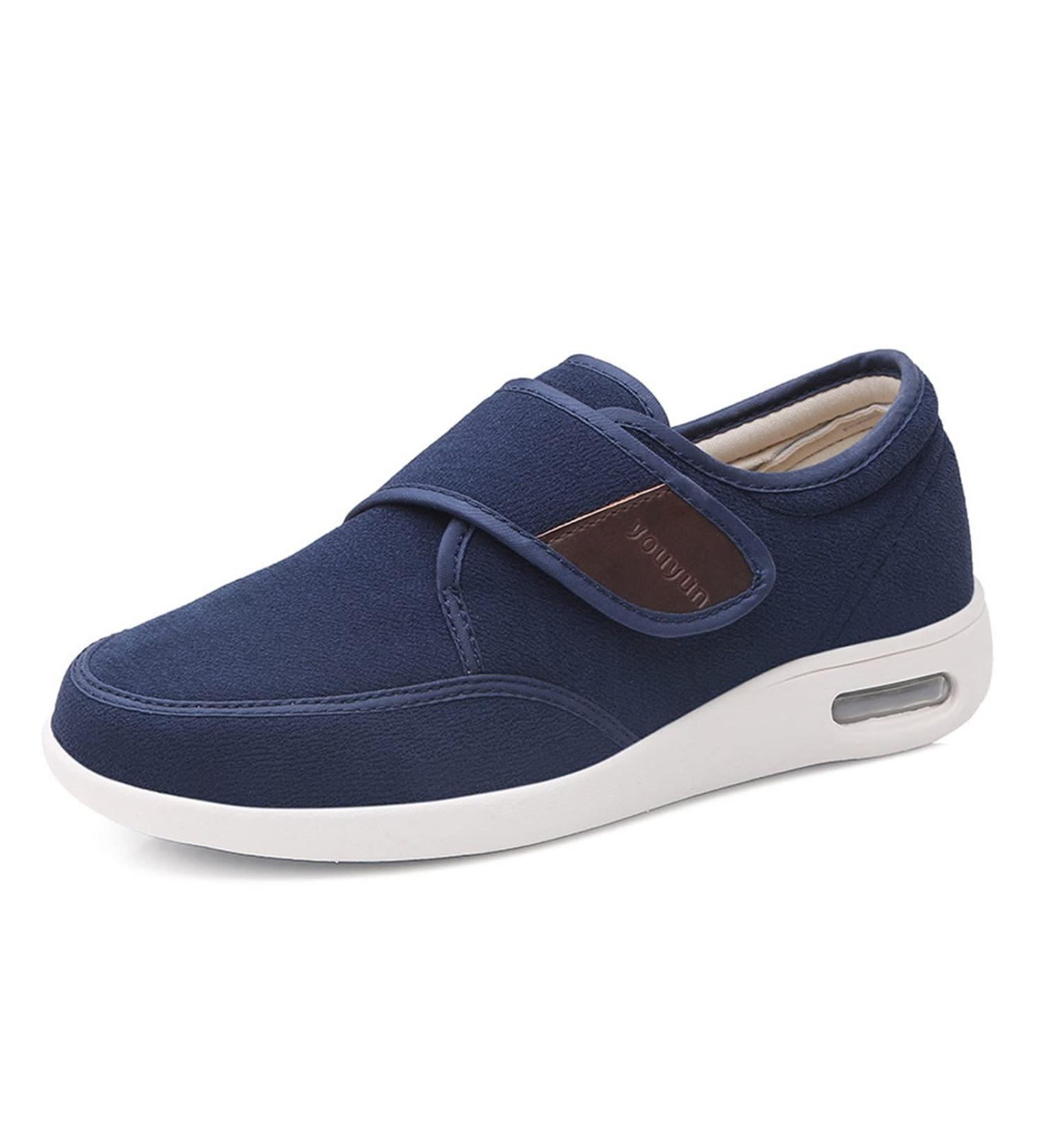 NVBHOF Men's Diabetic Shoes - Extra Wide Adjustable Walking Shoes for Swollen Feet - Blue, Size 12 - Buy Online on GoSupps.com