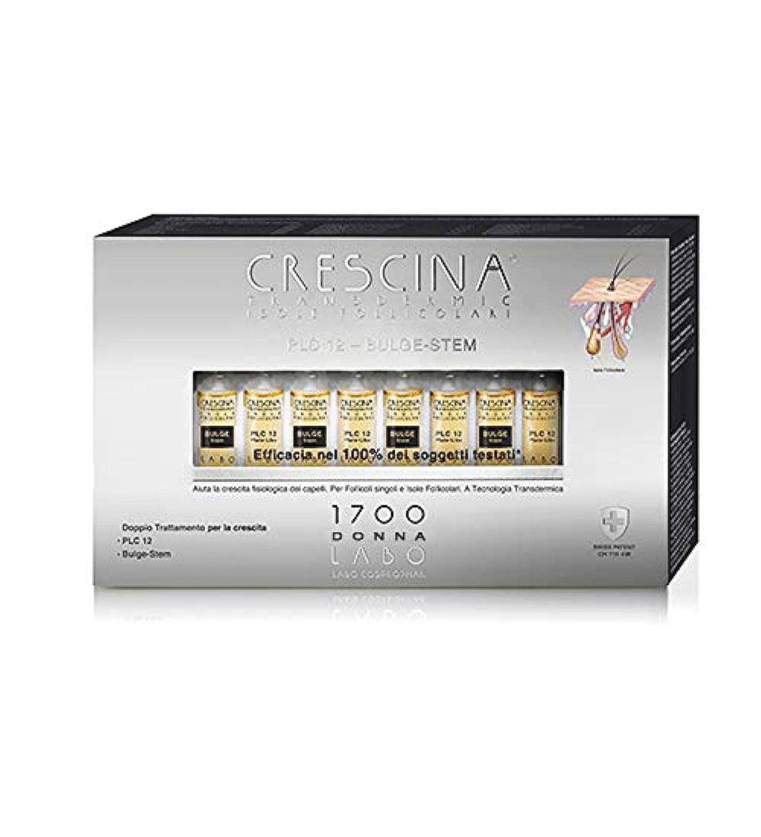 CRESCINA Transdermic Follicle Islands PLATE-LIKE COMPLEX 12 PLC12 BULGE STEM Hair 1700 Women 20 Ampoules