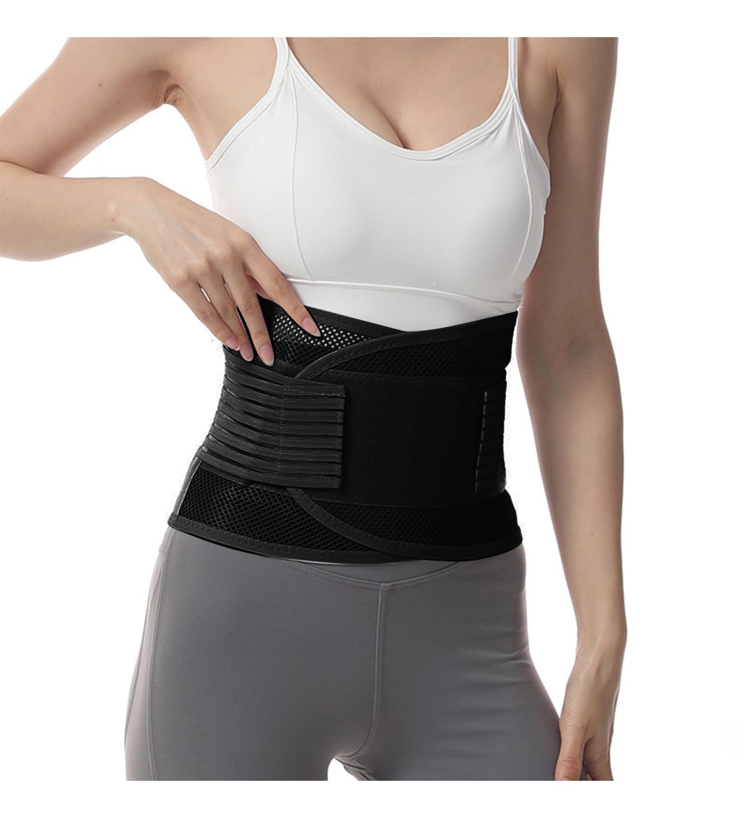 NGCG Adjustable Waist Support Belt for Postpartum Recovery & Sports - Lumbar Support for Lower Back in Black - Buy Online on GoSupps.com