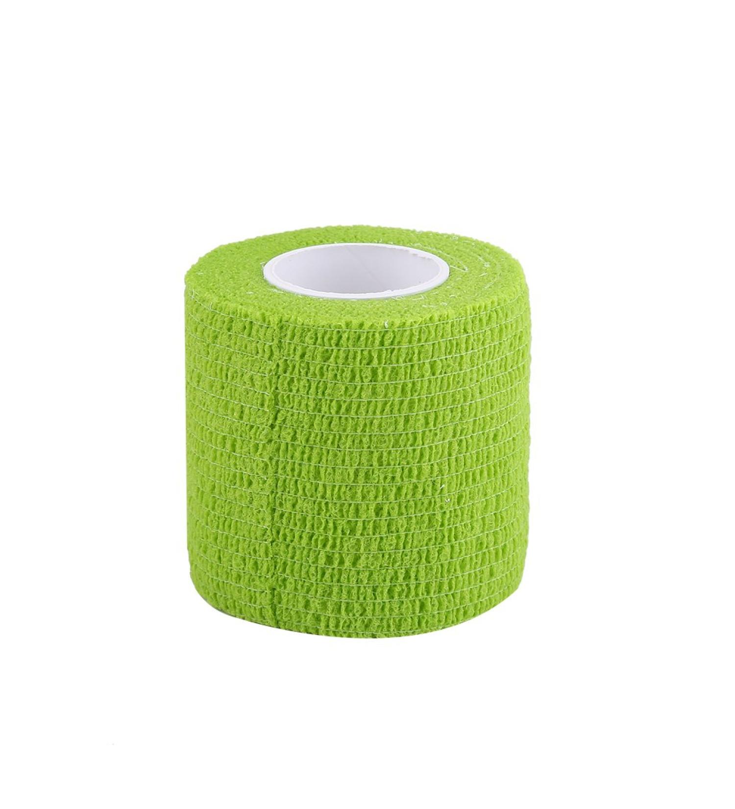 Self Adhesive Bandage - 5 Waterproof Rolls for Sports & Knuckle Care - Green - International Shipping Available - Buy Online on GoSupps.com