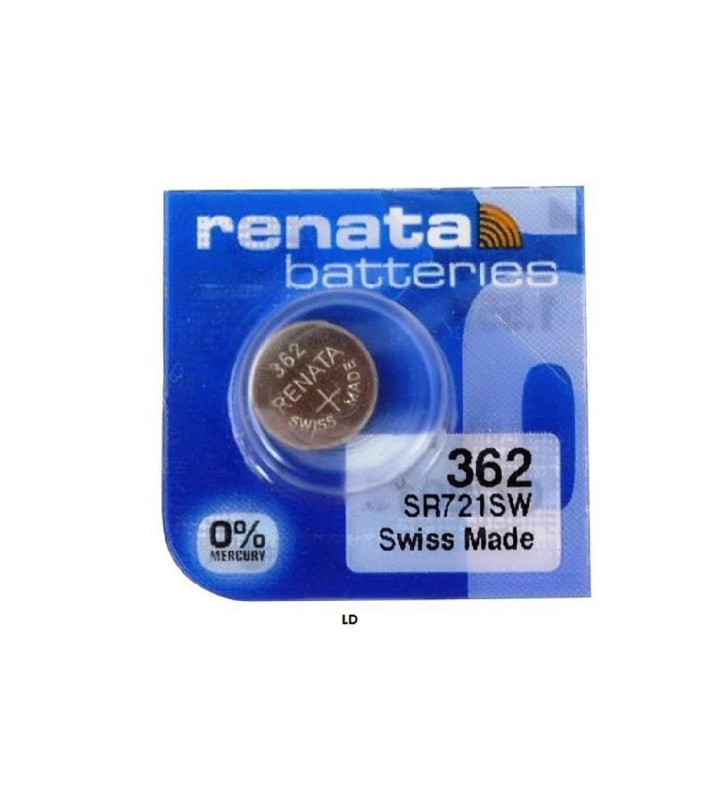 Renata Batteries 362 Button Cell Watch Battery (5 Pack)