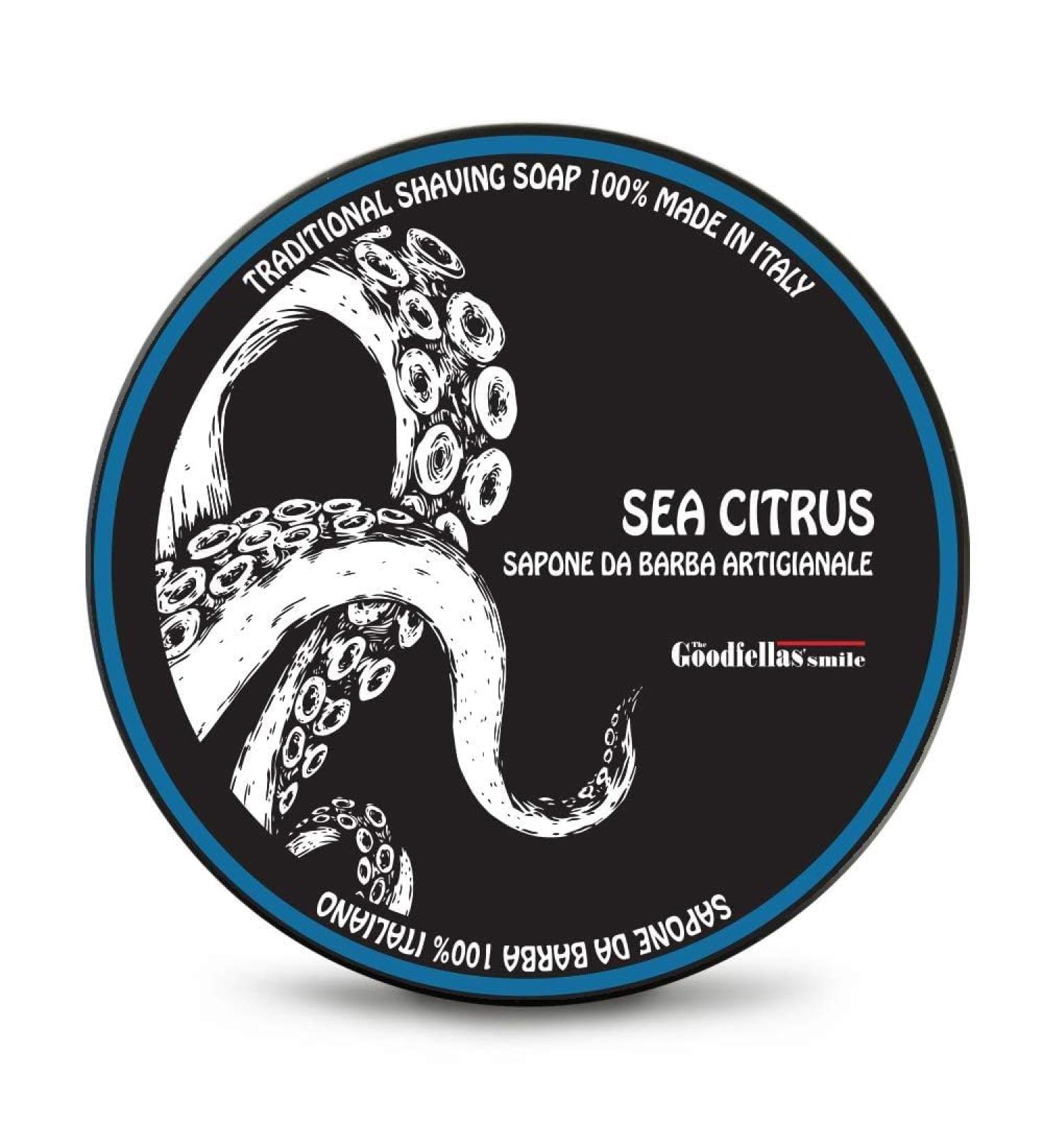 THE GOODFELLAS SMILE Seacitrus Traditional Shaving Soap 100g - Authentic Italian Shaving Soap for a Luxurious Shave - Buy Online on GoSupps.com
