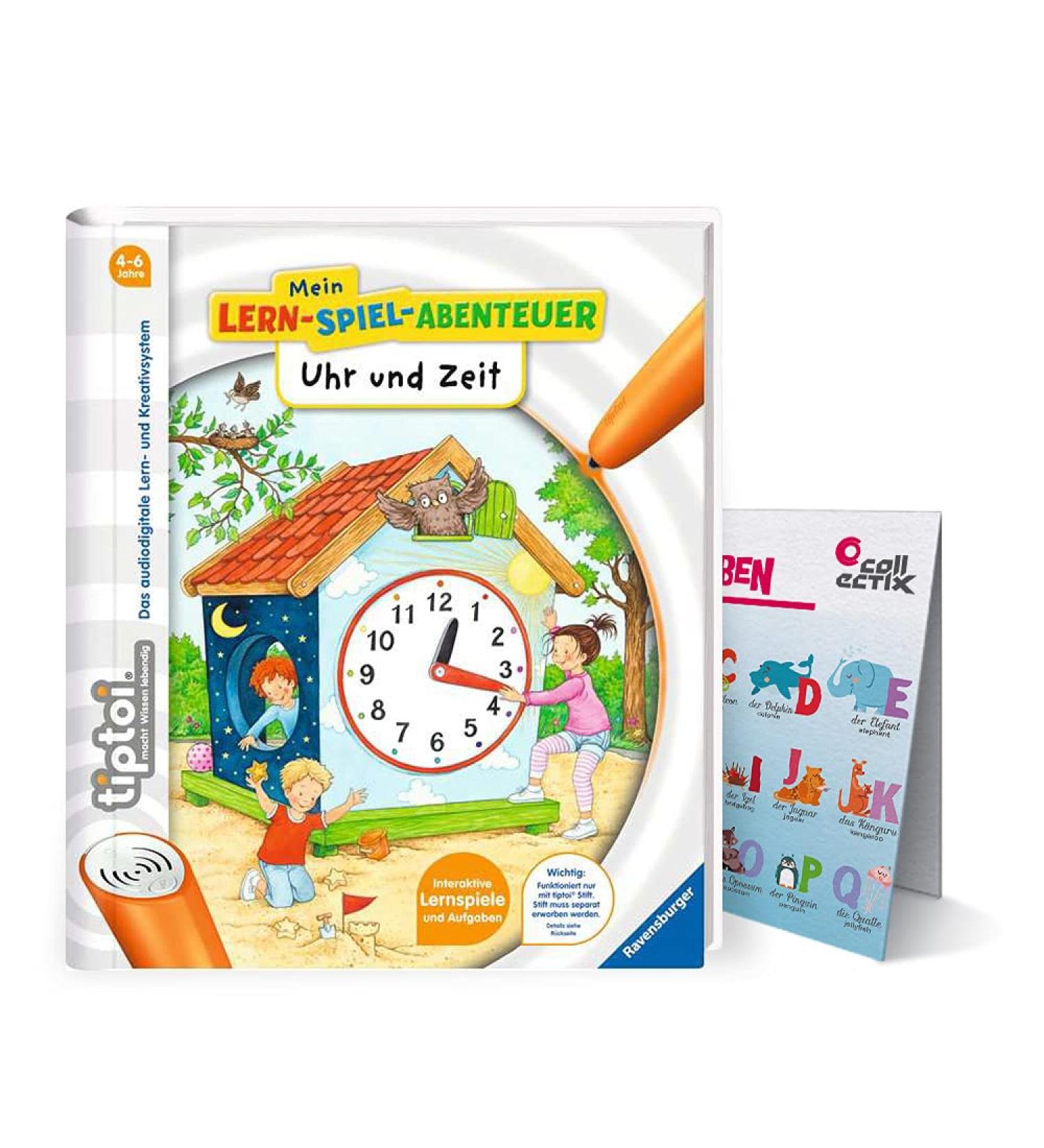 Ravensburger tiptoi Book: My Learning Game Adventure | Clock & Time + ABC Letter Poster for Kids (Ages 4-6) - International Shipping Available - Buy Online on GoSupps.com