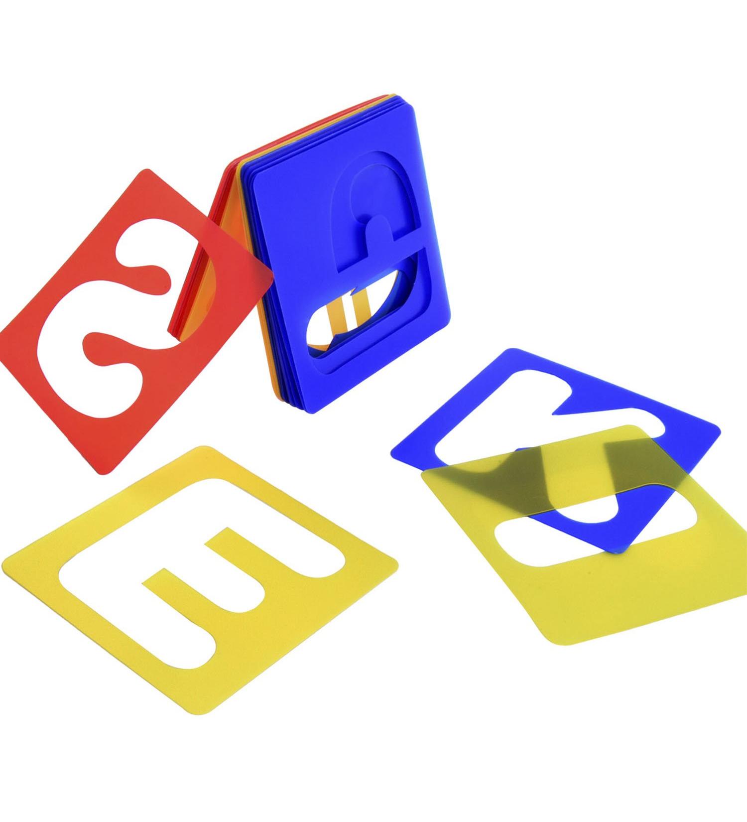 26-Piece Alphabet Stencils Set for Painting and DIY Crafts - 4x4 Inches - Buy Online on GoSupps.com