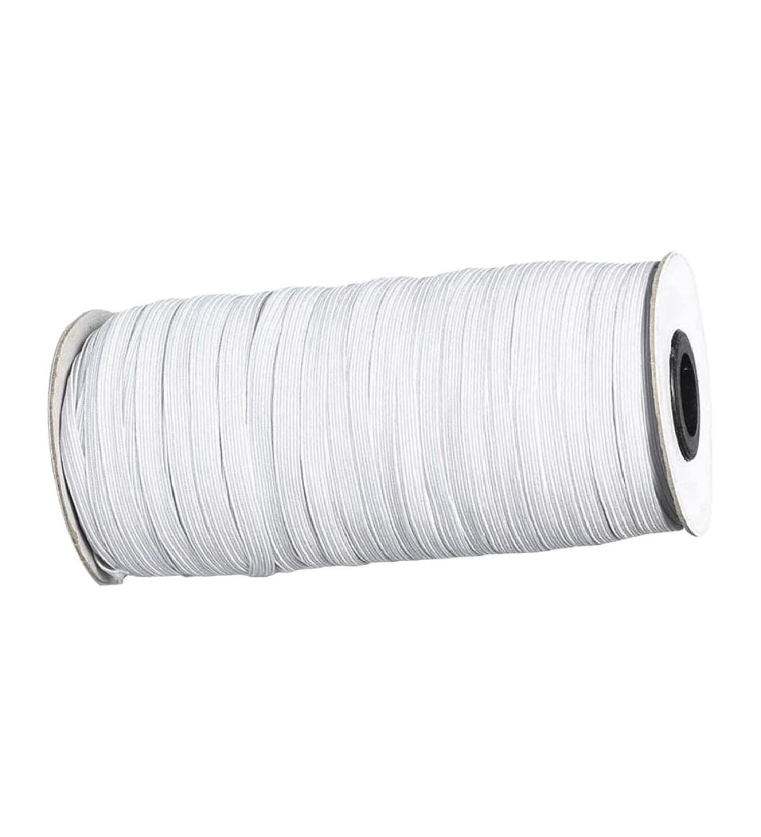 Gatuida Elastic Band Earrings - Handmade White Cord Spool for Face Masks | 5000x0.4cm Sewing Thread - Buy Online on GoSupps.com
