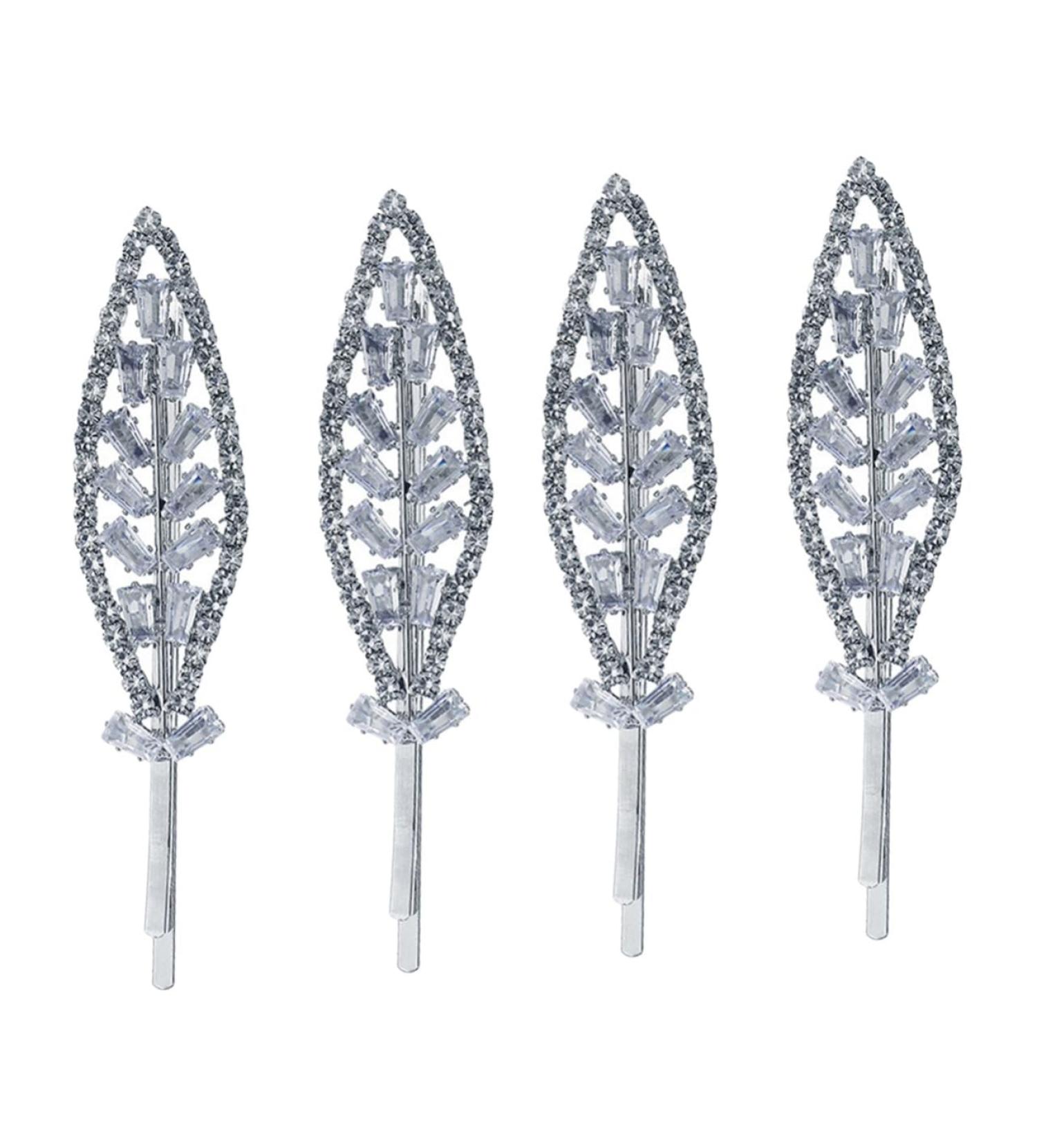 Ipetboom 2 Pairs Rhinestone Hair Clip Floral Headpiece Highlights Hair Dye Kit Leaves Hair Clilps Wedding Hair Accessories Wedding Hair Clip Bridal Hair Pin Wild Zinc Alloy Bride Bang Clip - Buy Online on GoSupps.com