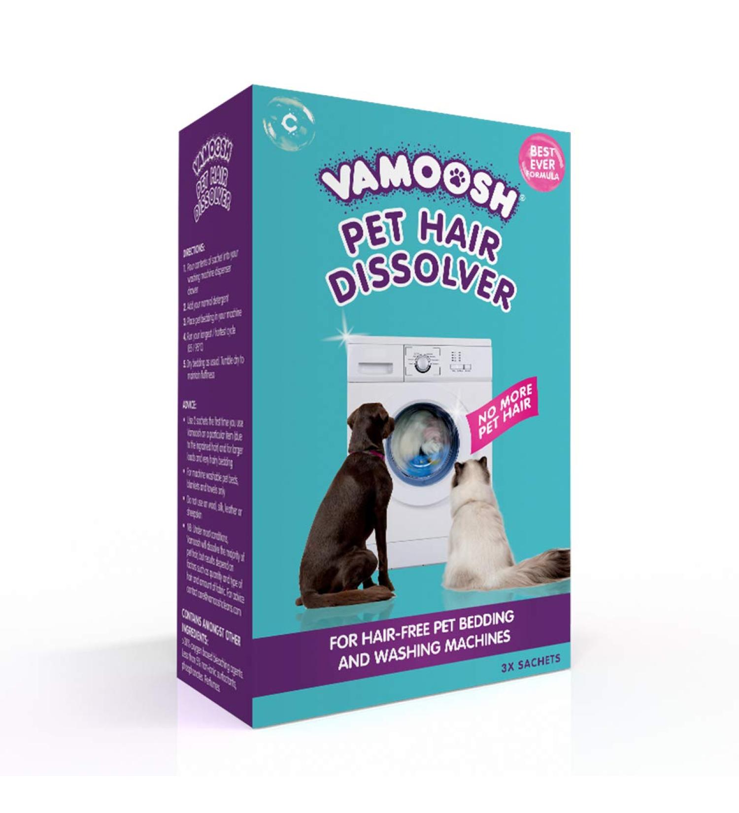 Vamoosh Pet Hair Dissolver 3 x 100g - Pet Hair Remover for Washing Machines - Buy Online on GoSupps.com