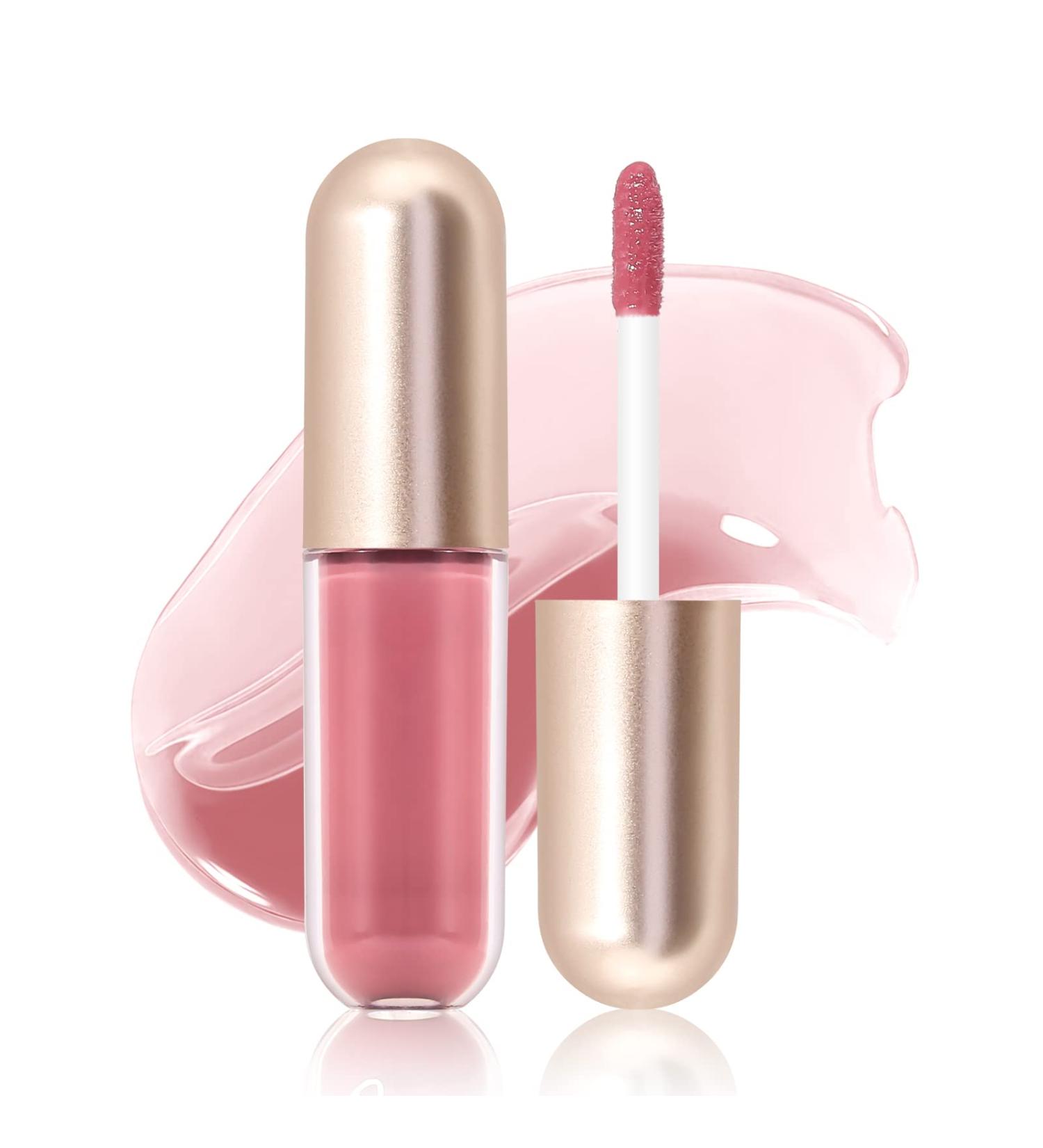 KISSIO Plumping Lip Gloss - Fig Tea | Cruelty-Free, Moisturizing, and Plump Lips - 0.19 oz - Buy Online on GoSupps.com