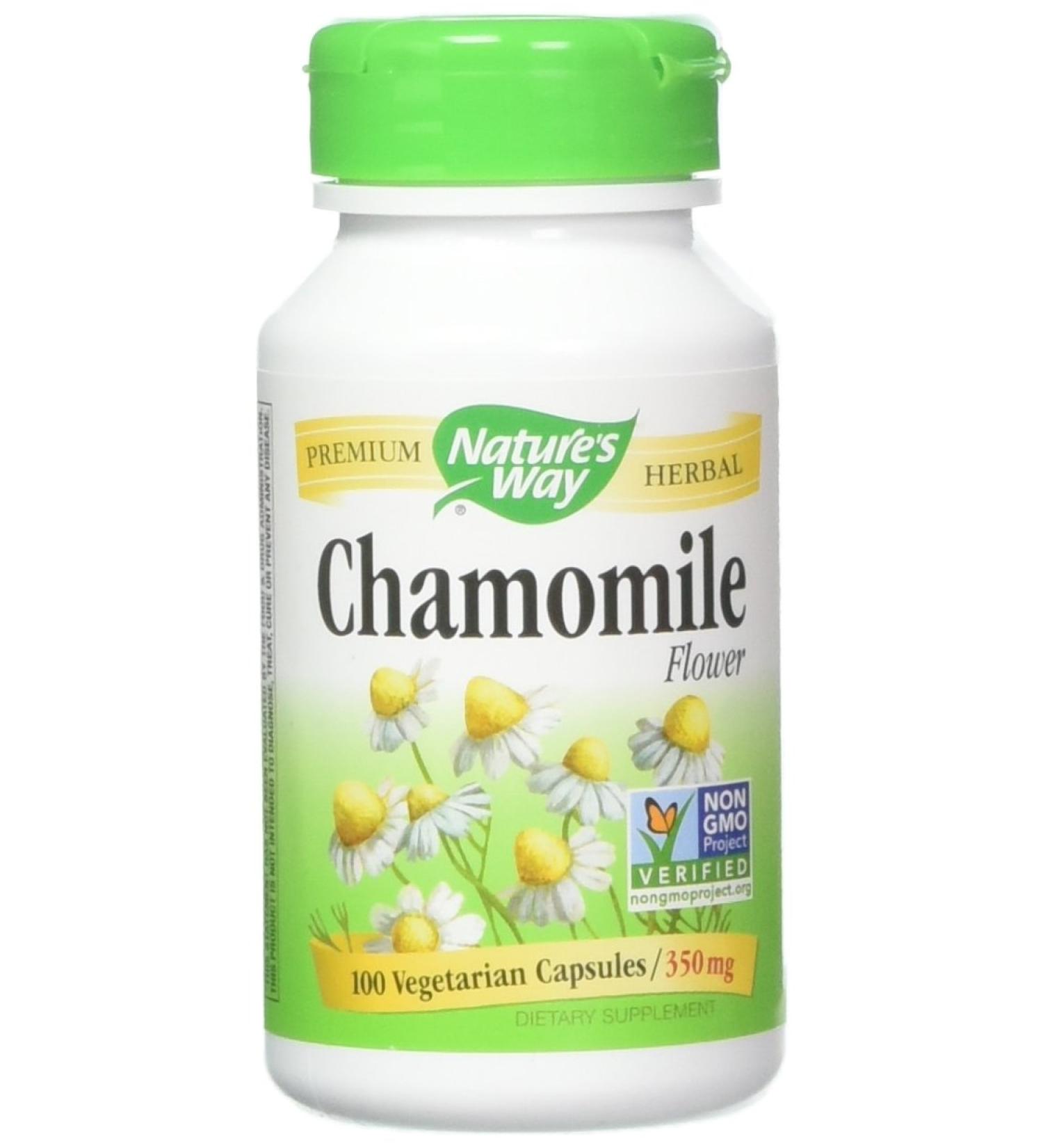 Nature's Way Chamomile Flowers Capsules - 100 Count (Pack of 2) - Buy Online on GoSupps.com
