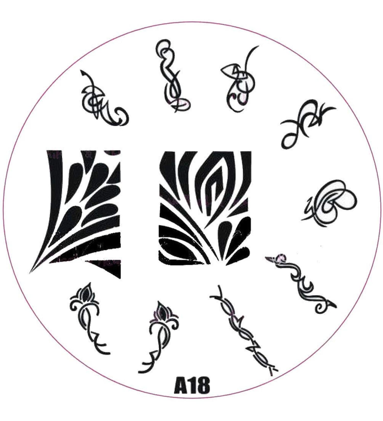 ++SPECIAL ITEM++ Stamping stencil A-Series: A18 Tribal