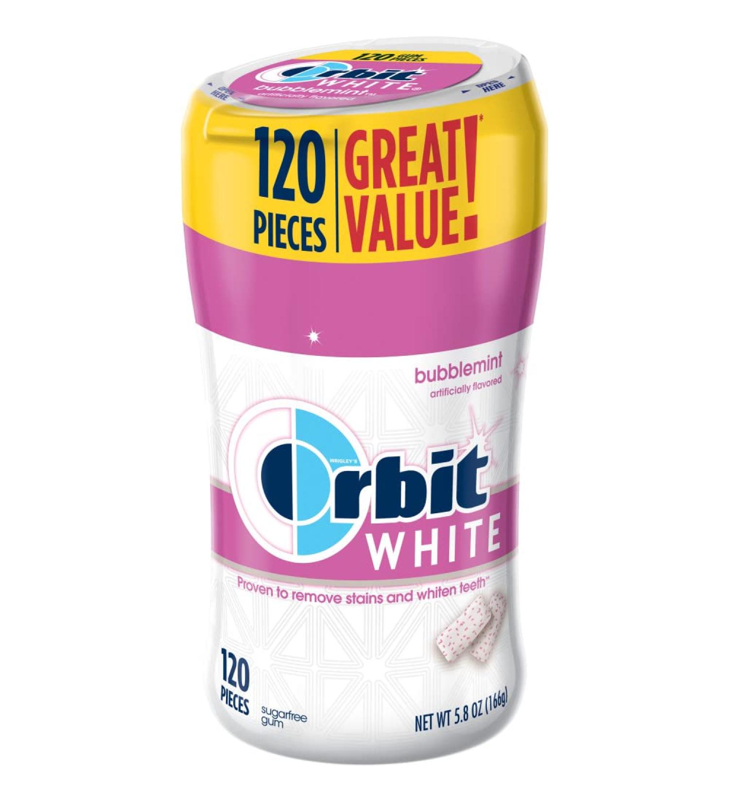 ORBIT Bubblemint Sugar Free Chewing Gum 120 Count - Packaging May Vary - Buy Online on GoSupps.com