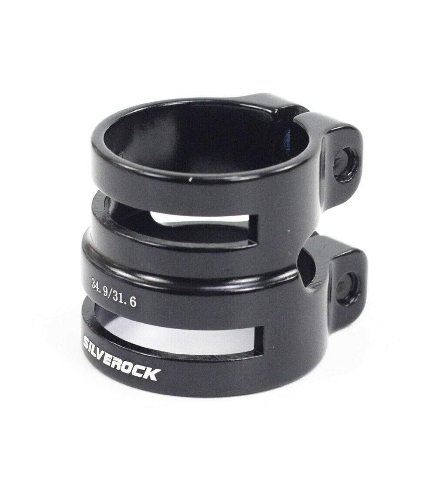 Silverock CNC Dual Size Seatpost Clamp 27.2/31.8mm & 31.6/34.9mm - Black Color for Carbon Post - Buy Online on GoSupps.com