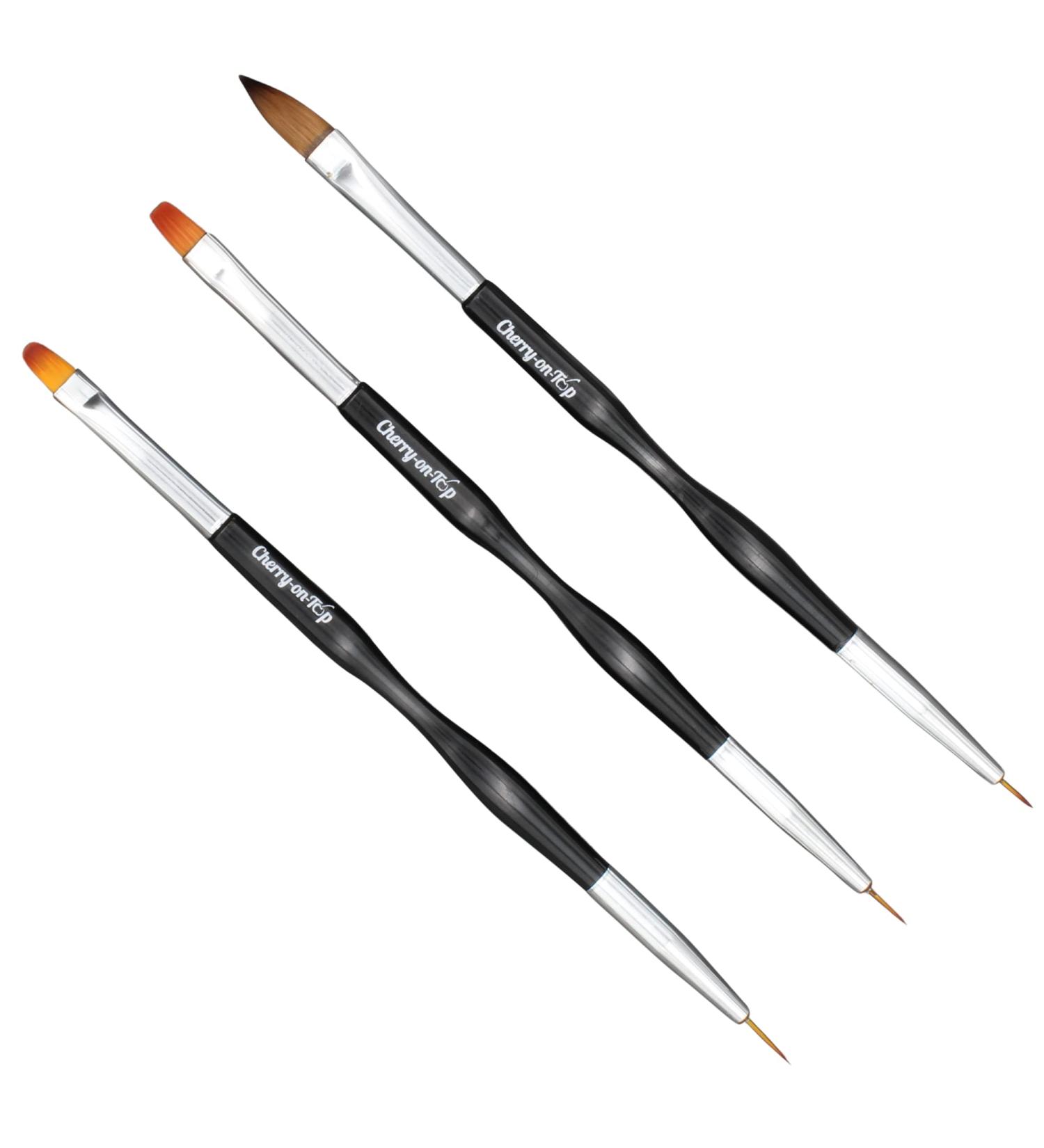 Nail Art Brushes Liner Brushes and Nail Varnish Brush Nail Brush for Nail Art Gel Nail Brush and Polygels