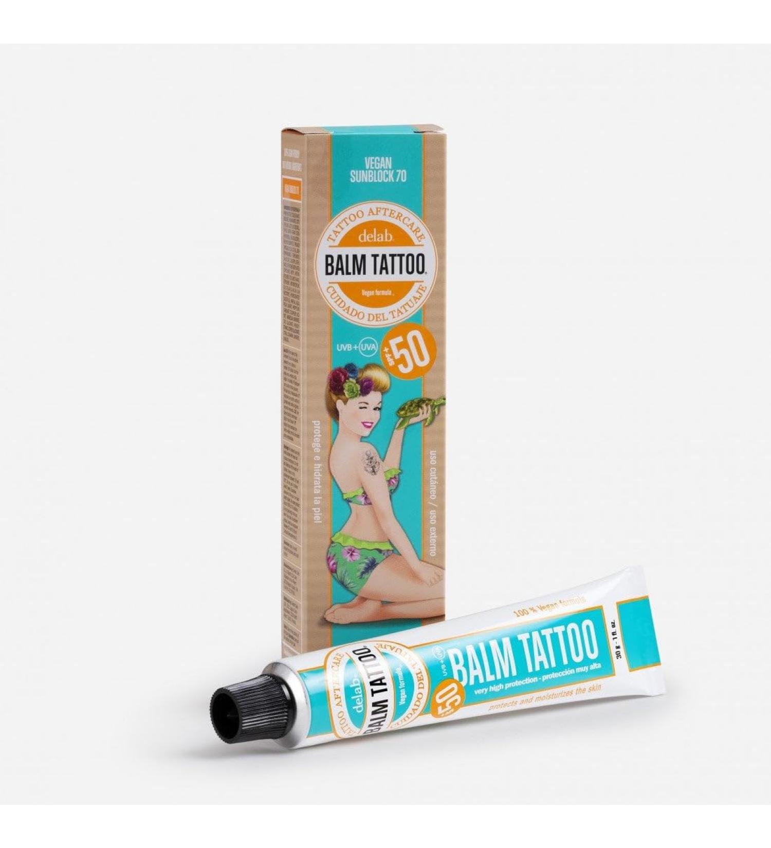 Balm Tattoo Vegan Sunscreen 50+ 30g - Buy Online on GoSupps.com