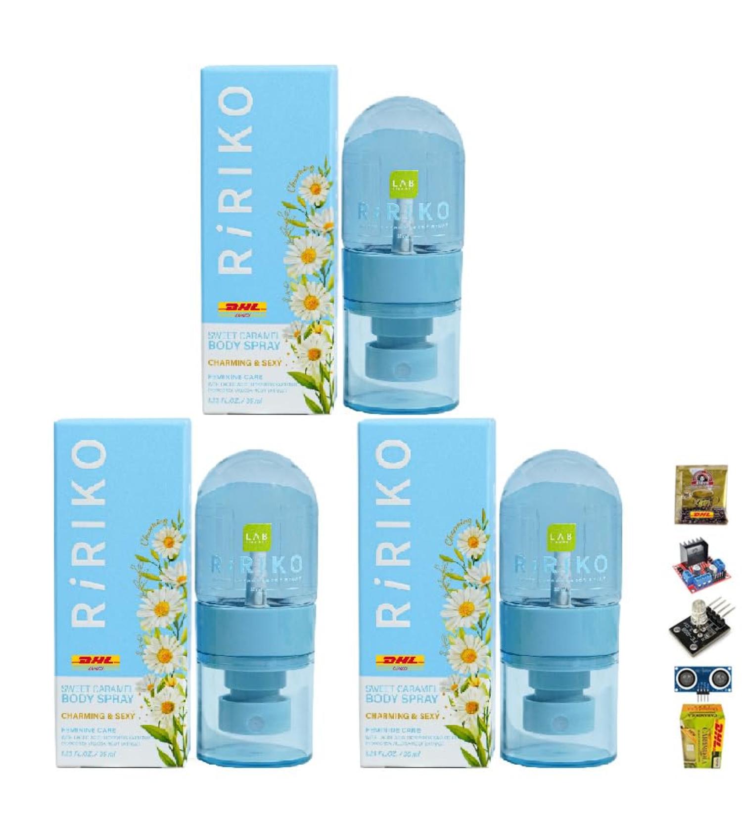 Ririko Sweet Caramel Body Spray Moisture Nourish Smooth Skin 35ml/Box Sensitive Skin Sweet (of 3) By Beautygoodshop Get Free For You Beauty Gifts  - Buy Online on GoSupps.com
