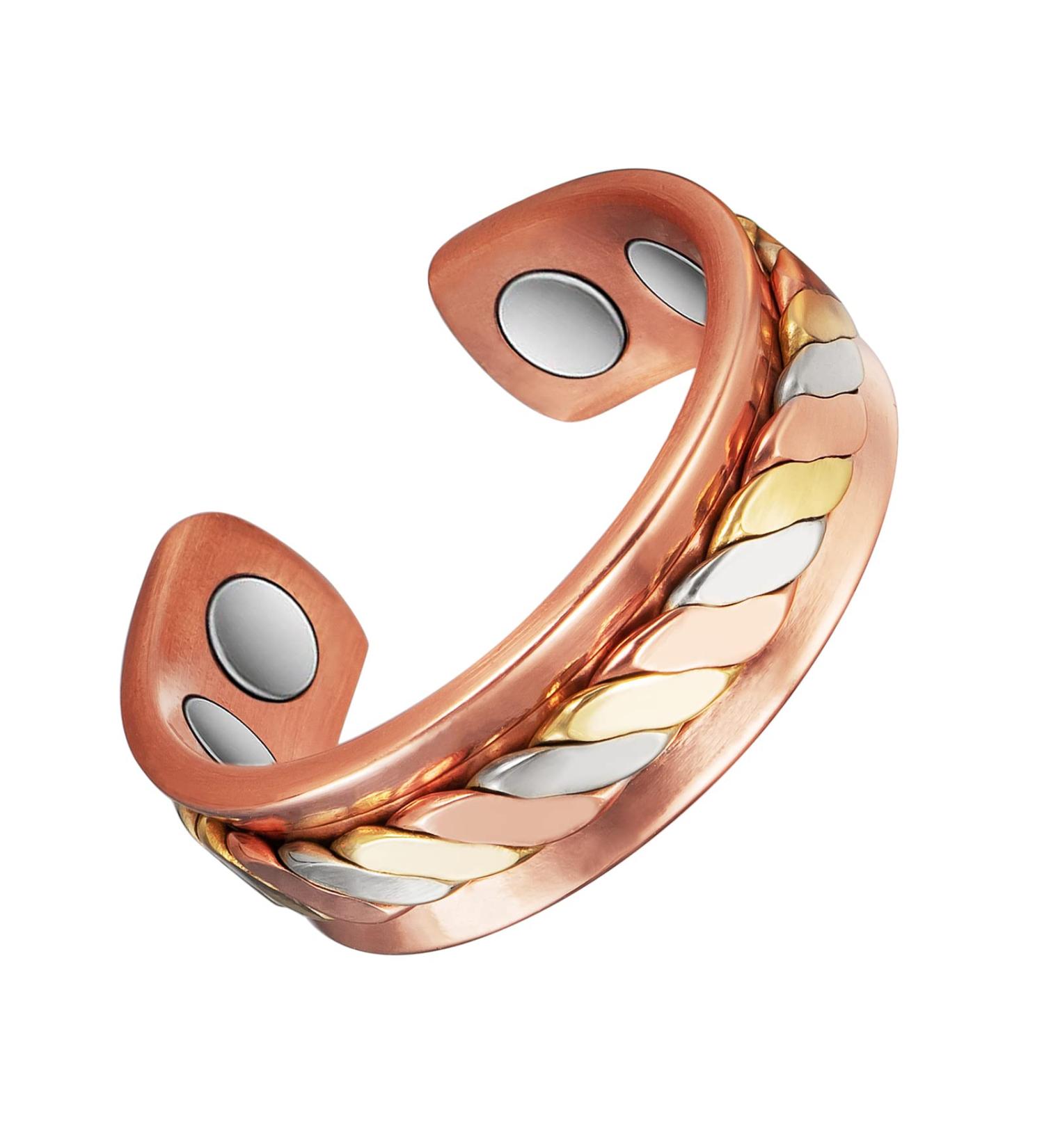 Magnetic Therapy Joint Bone Ring - Arthritis & Migraine Relief | Magnetic Jewelry in Gift Box (E) - Buy Online on GoSupps.com