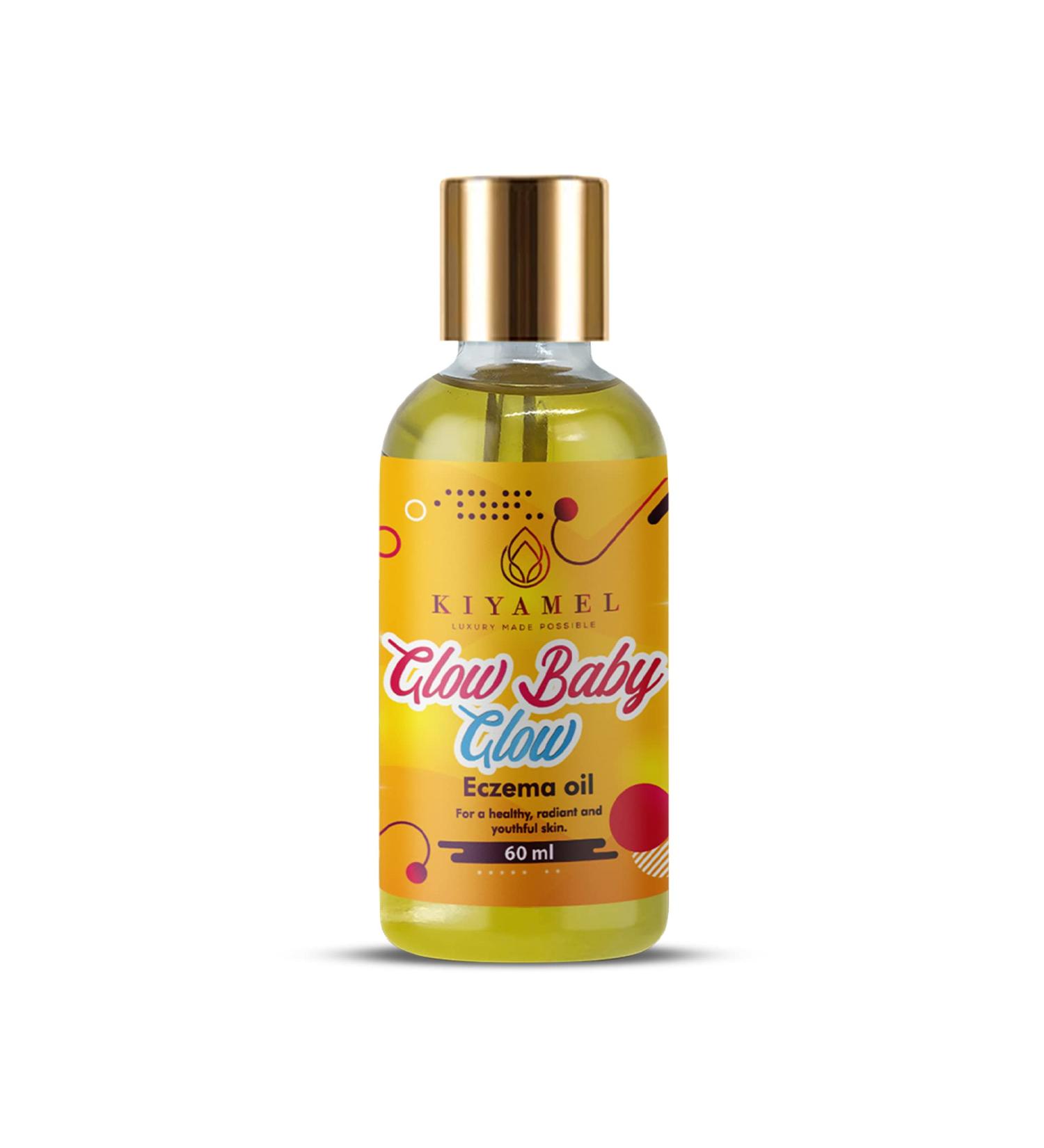 KIYAMEL Glow Baby Glow Eczema Relief Oil for Babies - Soothes Eczema, Scars, Dark Patches & Skin Conditions - Buy Online on GoSupps.com