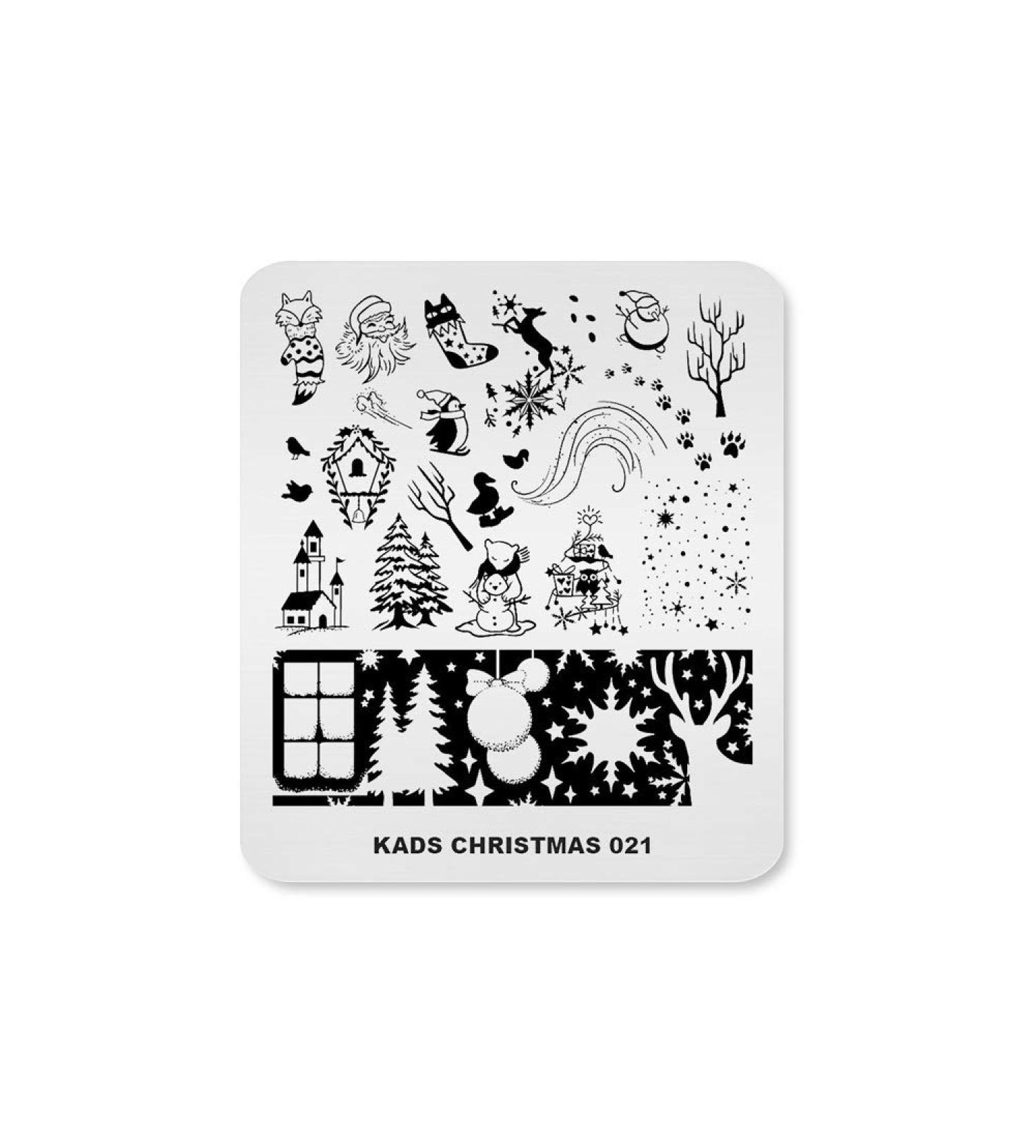 Alexnailart Christmas Halloween Nail Stamping Plate (CHRISTMAS 021) - Manicure Templates for Festive Nail Art - Buy Online on GoSupps.com