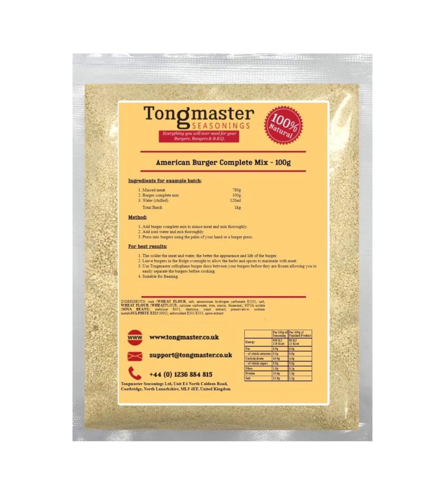 American Burger Complete Mix - 100g