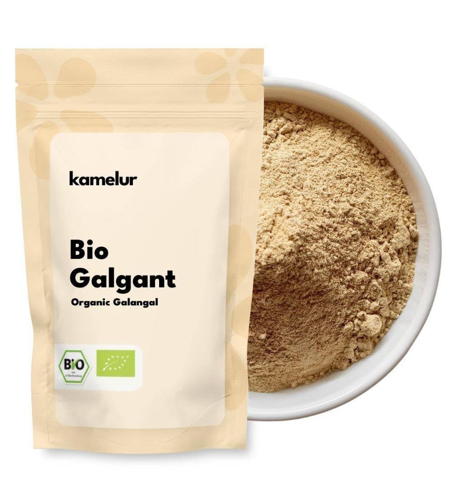  Kamelur Kamelur 250g of Organic Ground Galangal - Organic aromatic galangal powder additive-free - packaged in biodegradable packaging - Buy Online on GoSupps.com