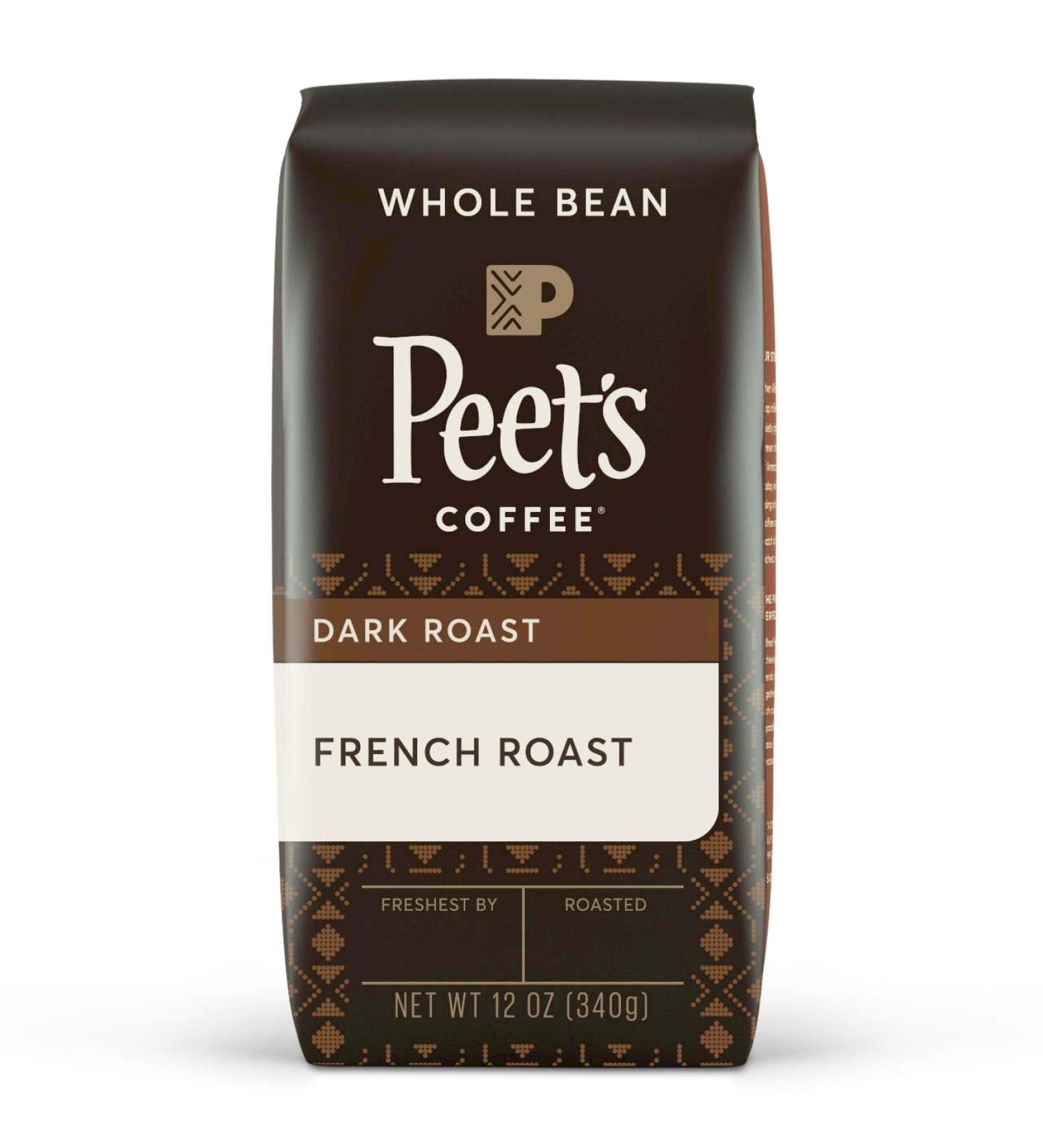 Peet's French Dark Roast Whole Bean Coffee - 12oz - Buy Online on GoSupps.com