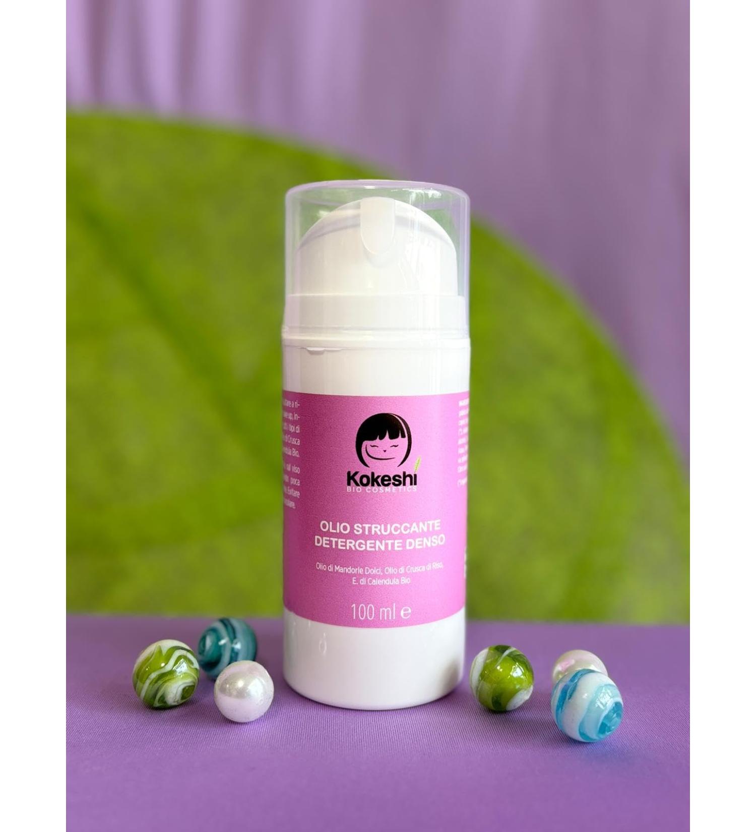 KOKESHI BIO COSMETICS Denso Cleansing Makeup Removing Oil 100 ml with almond oil and calendula