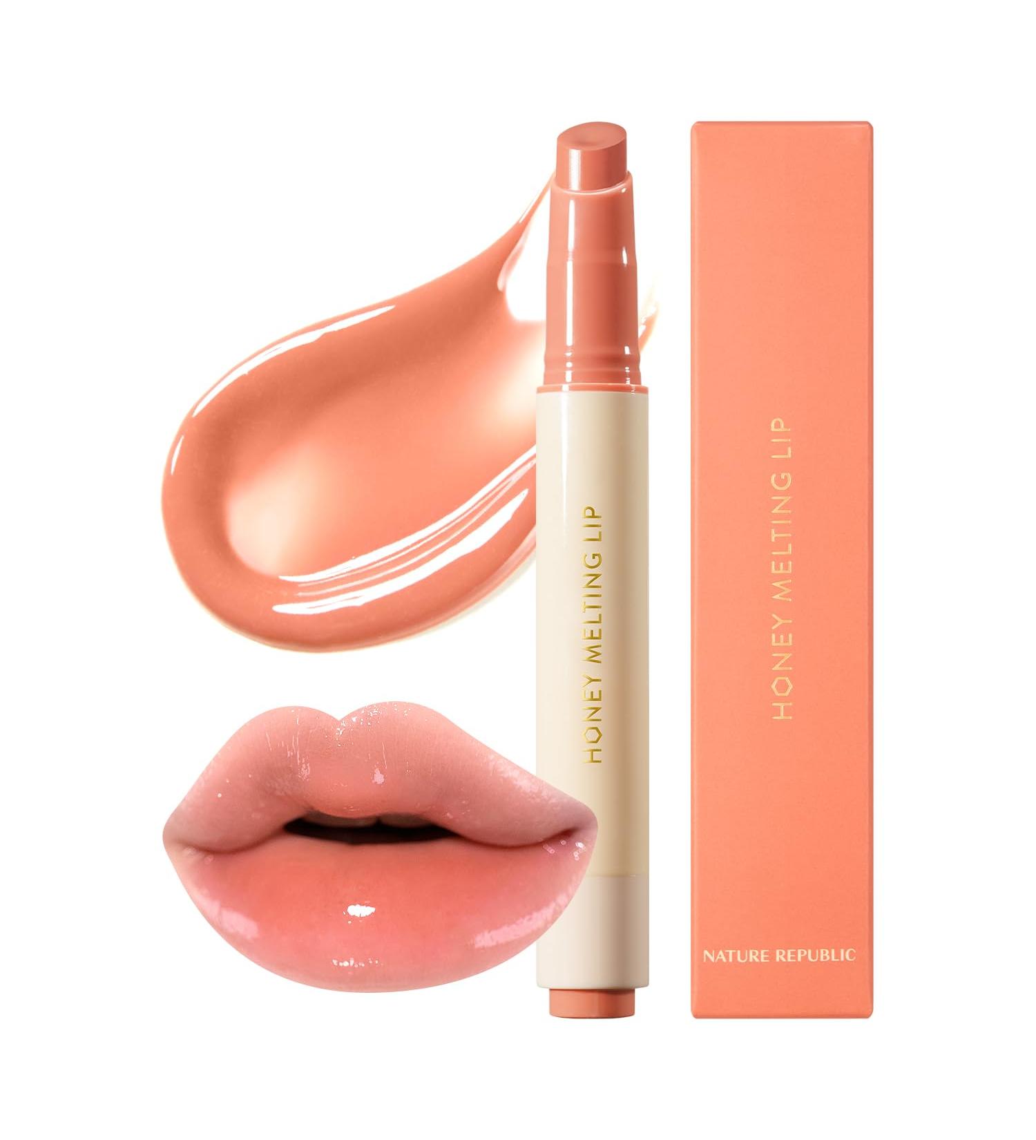 Buy Nature Republic Honey Melting Lip (01 Apricot) - K-Beauty Lip Plumper Tint & Balm | Cute Glow Lip Gloss - International Shipping Available - Buy Online on GoSupps.com