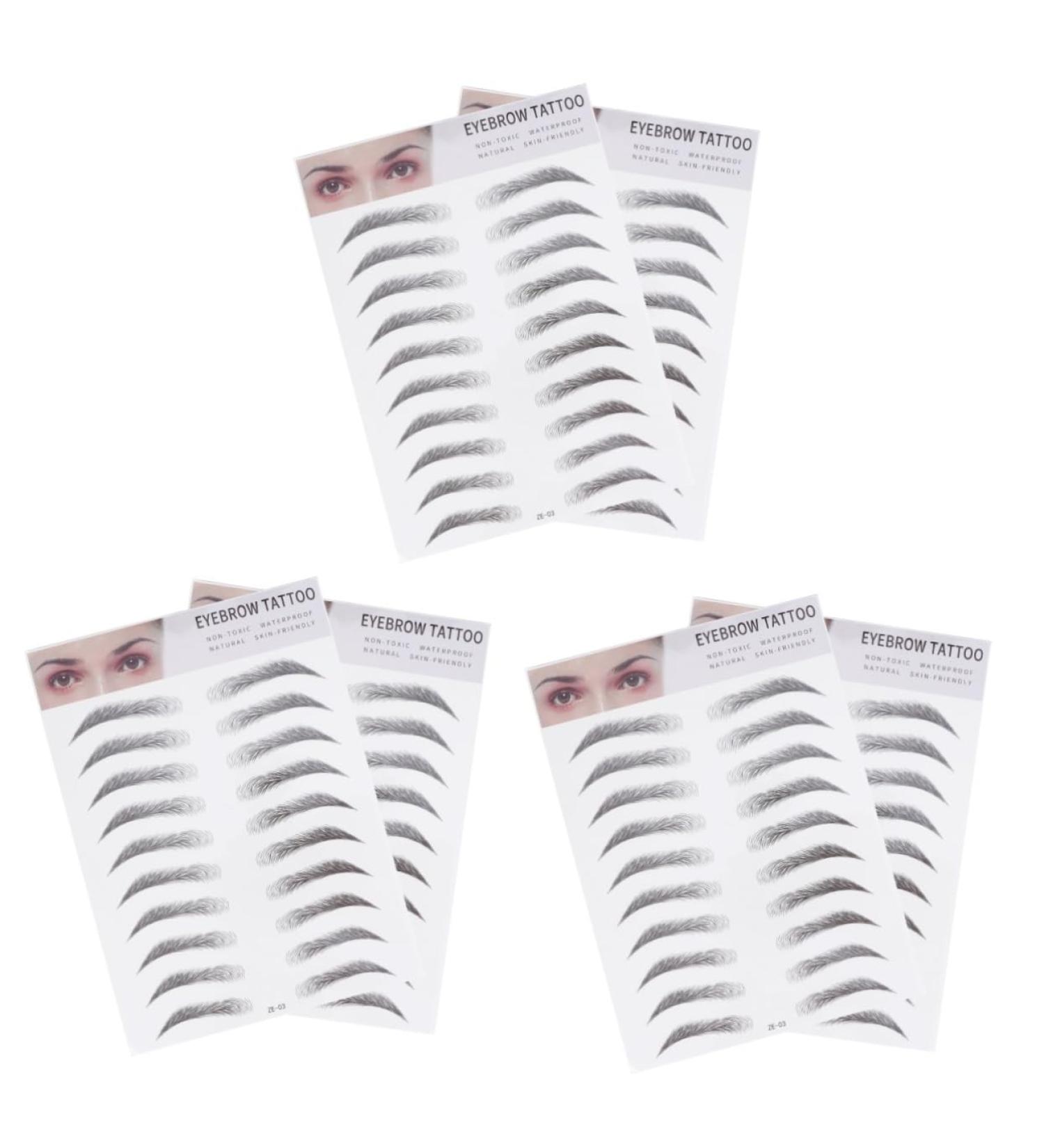 Beavorty 6 Pcs 3d Eyebrow Stickers Makeup Tools Makeup Stickers Eyebrow Stencils Cosmetic Bag Miss Make up - Buy Online on GoSupps.com